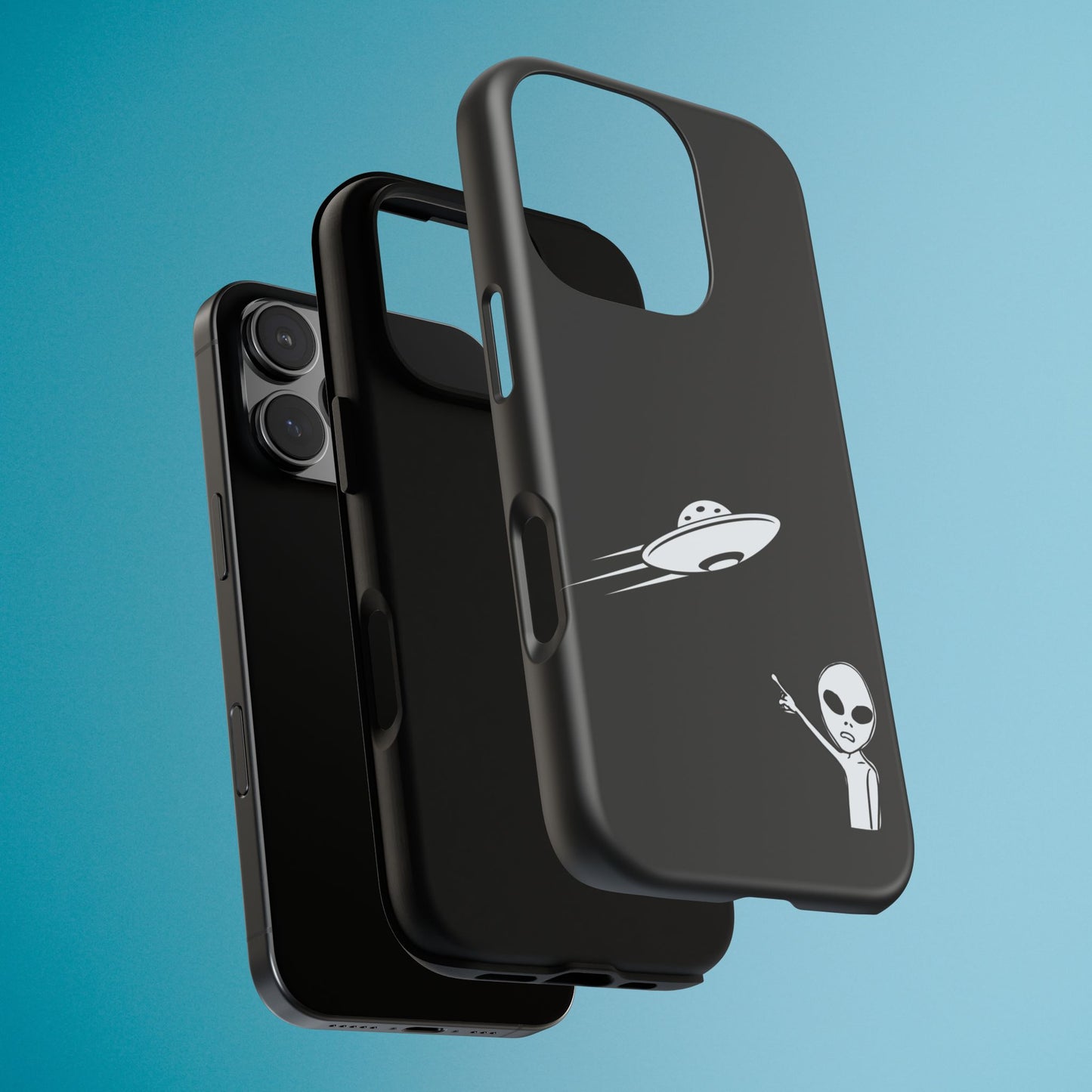 Alien UFO Phone Case, Supernatural Space Design, Sci Fi Aesthetic iPhone Samsung Pixel Cover