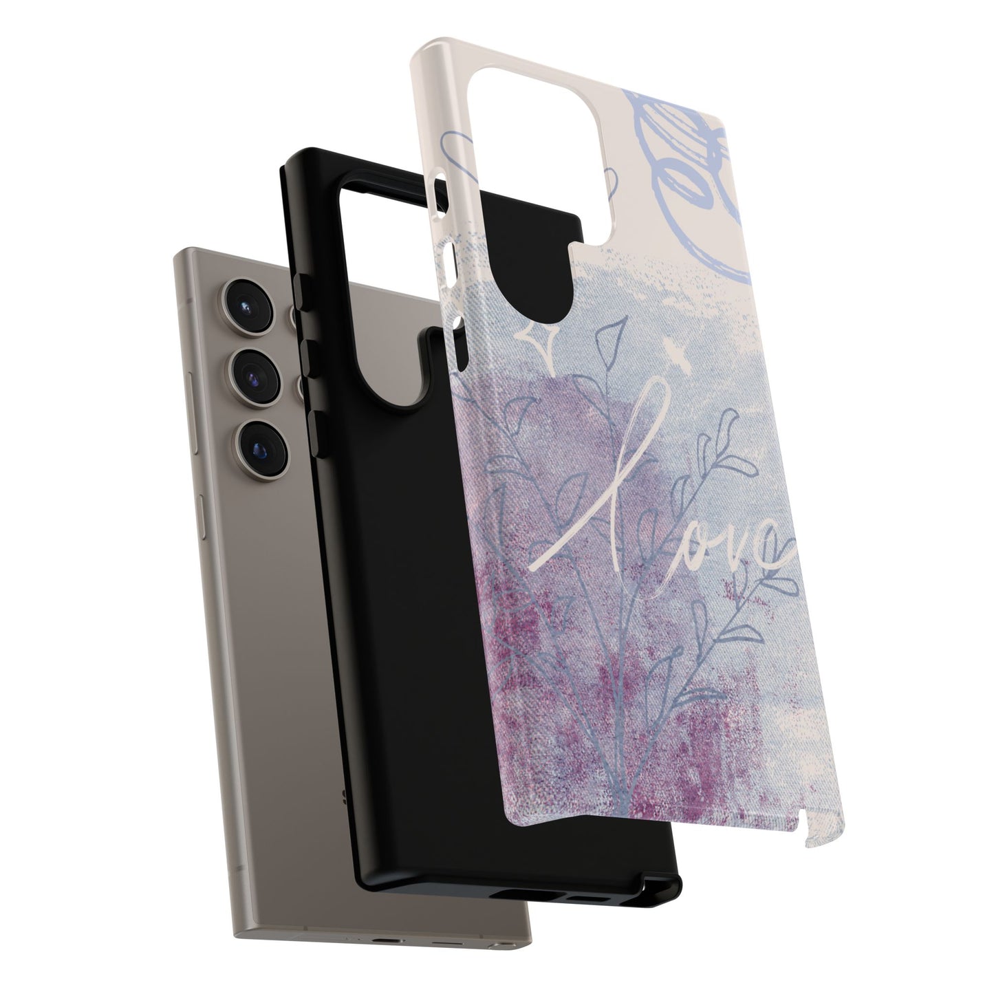 Love Pastel Abstract Phone Case: iPhone, Pixel, Galaxy