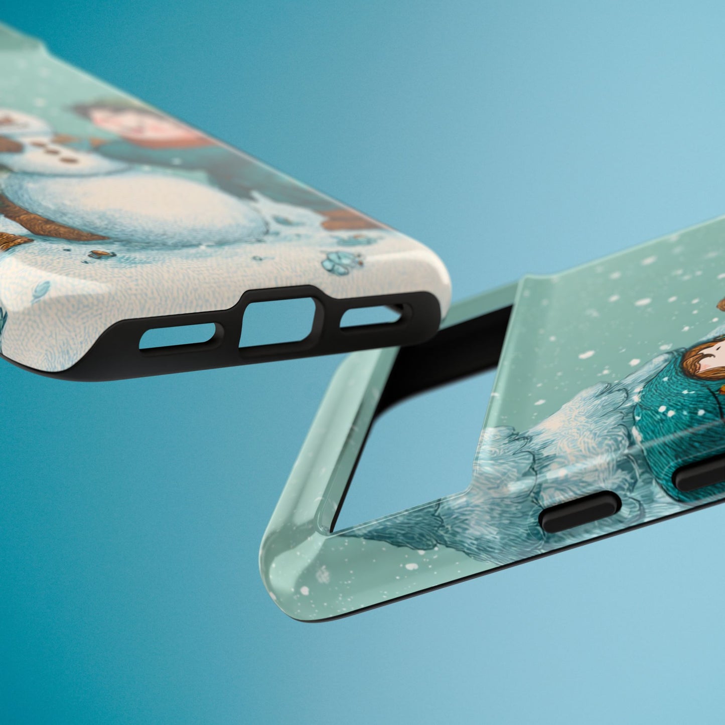 Elf Snowman Winter Phone Case Cute Holiday Cover for iPhone Samsung Pixel