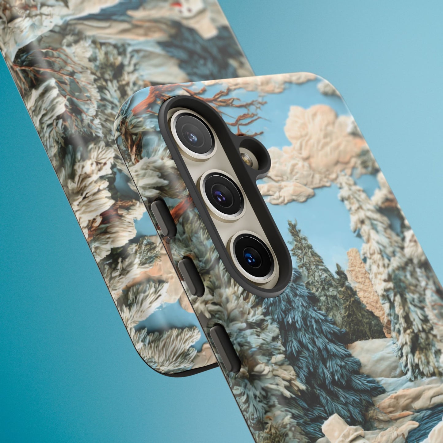 Snowman Winter Scene Phone Case Christmas Holiday Cover for iPhone Samsung Pixel