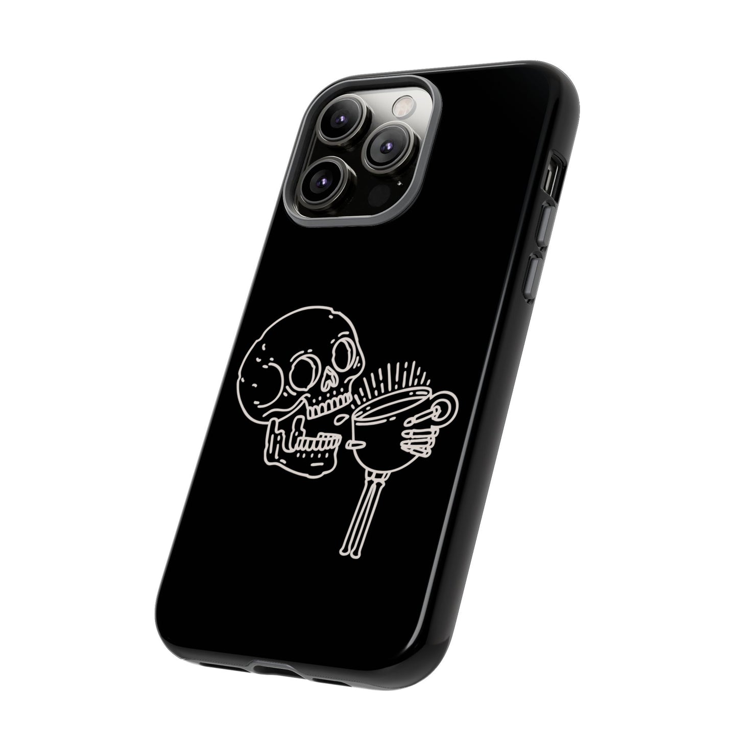 Skull Coffee Phone Case Gothic iPhone, Samsung,!Pixel