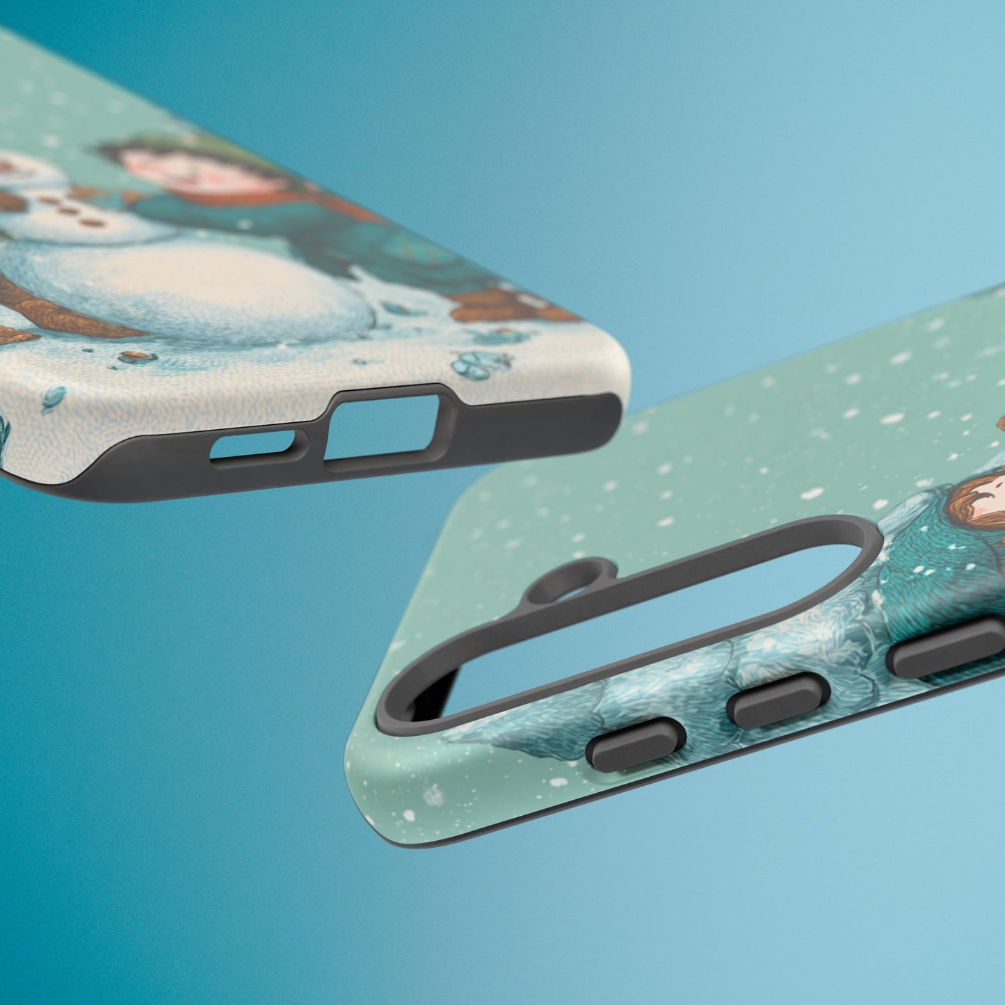 Elf Snowman Winter Phone Case Cute Holiday Cover for iPhone Samsung Pixel