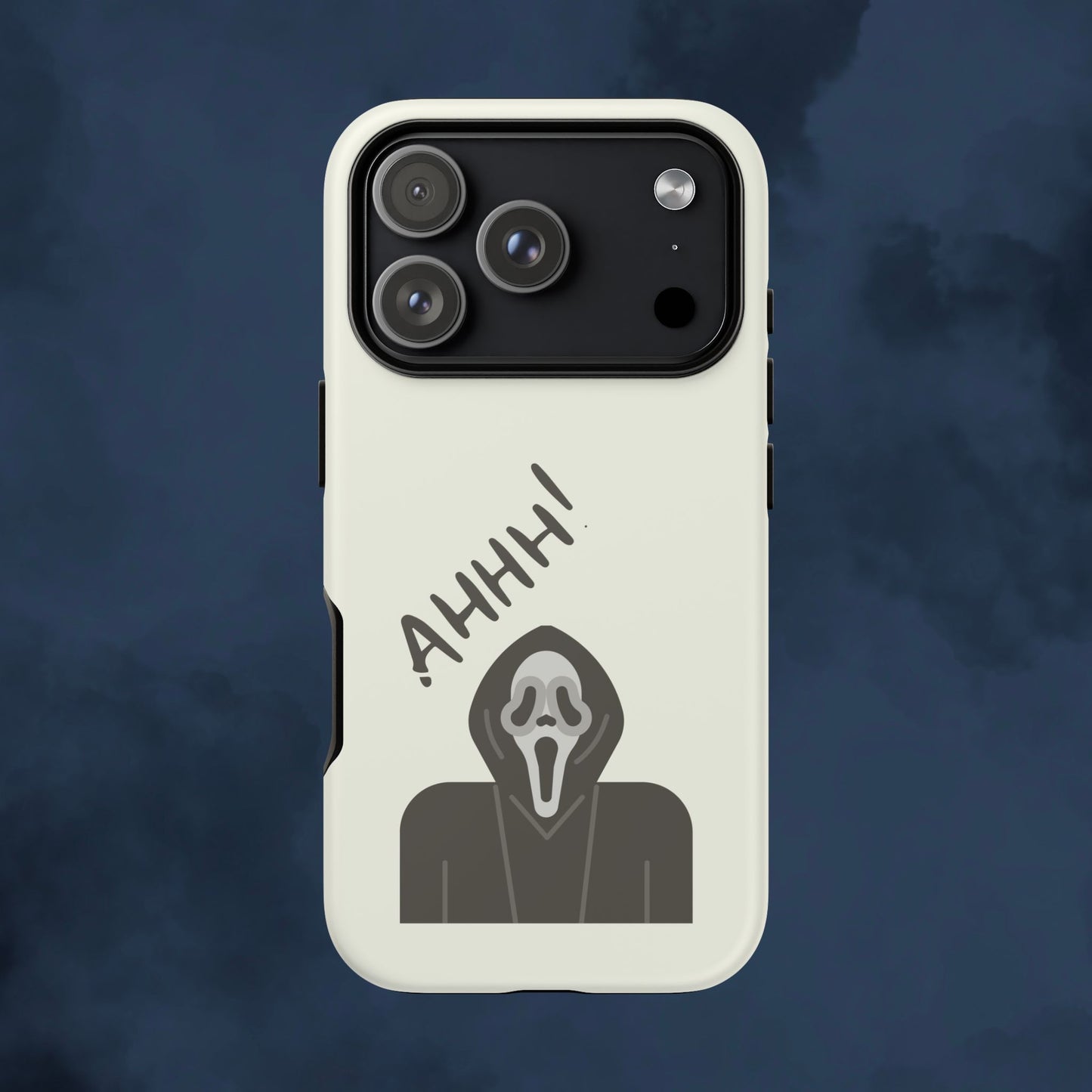 Ghostface Phone Case: Horror Movie Parody iPhone Samsung Pixel Cover