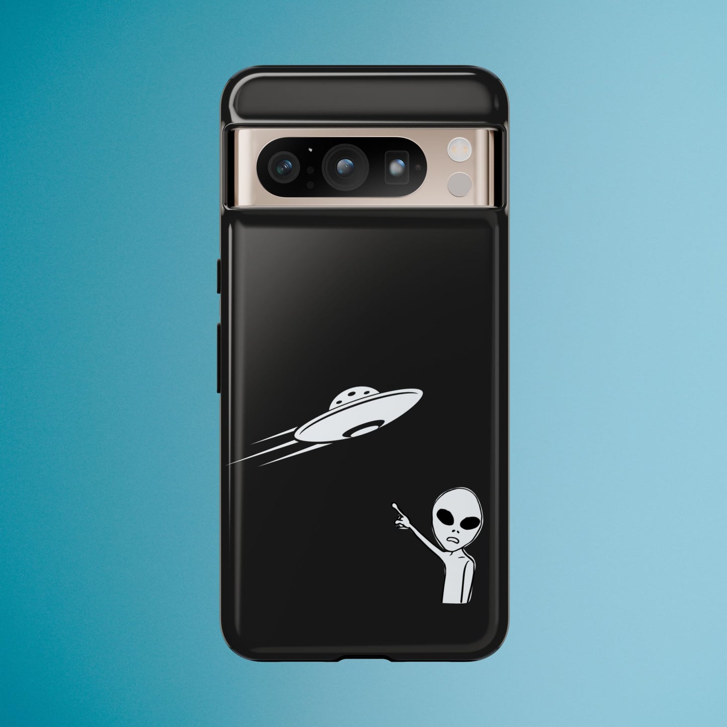 Alien UFO Phone Case, Supernatural Space Design, Sci Fi Aesthetic iPhone Samsung Pixel Cover