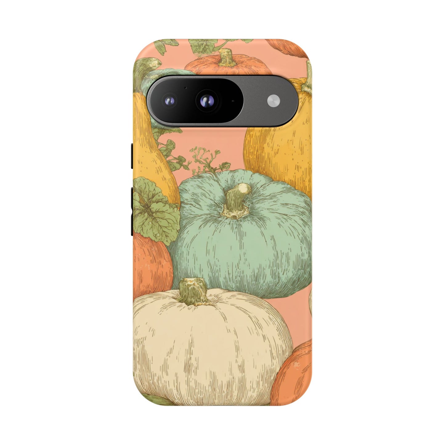Pumpkin Patch Phone Case - Autumn Aesthetic iPhone Samsung Cover, Fall Halloween Pumpkin Design, Cozy Rustic Harvest Phone Accessory