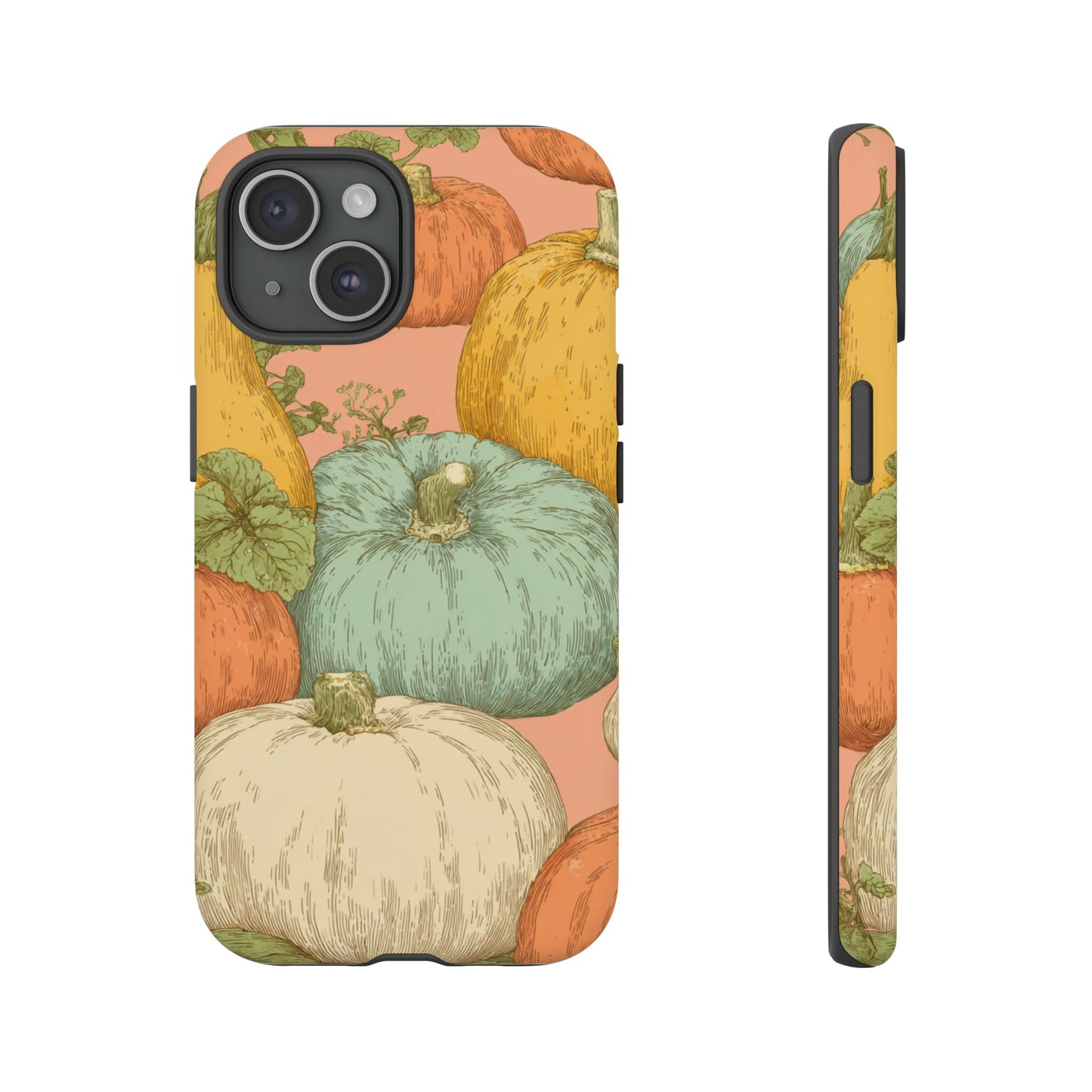 Pumpkin Patch Phone Case - Autumn Aesthetic iPhone Samsung Cover, Fall Halloween Pumpkin Design, Cozy Rustic Harvest Phone Accessory