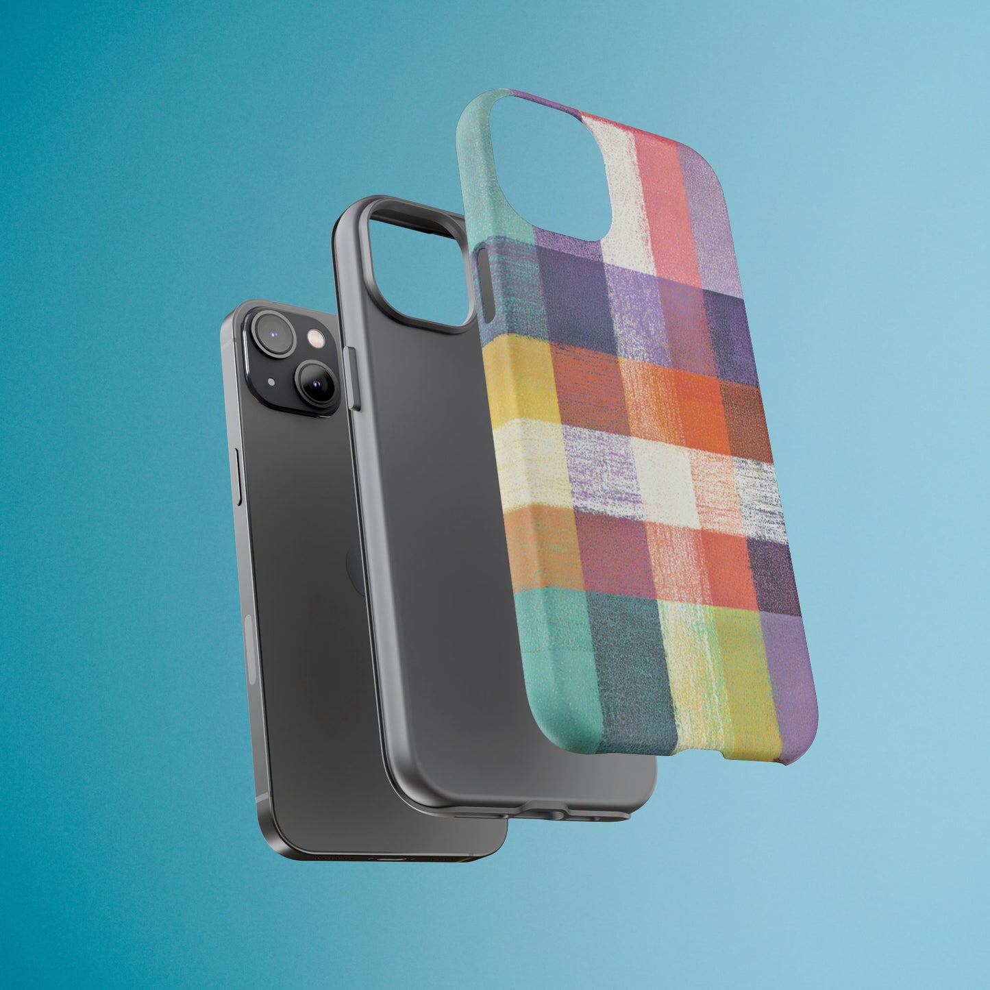 Colorful Plaid Phone Case - iPhone, Galaxy and Pixel Models