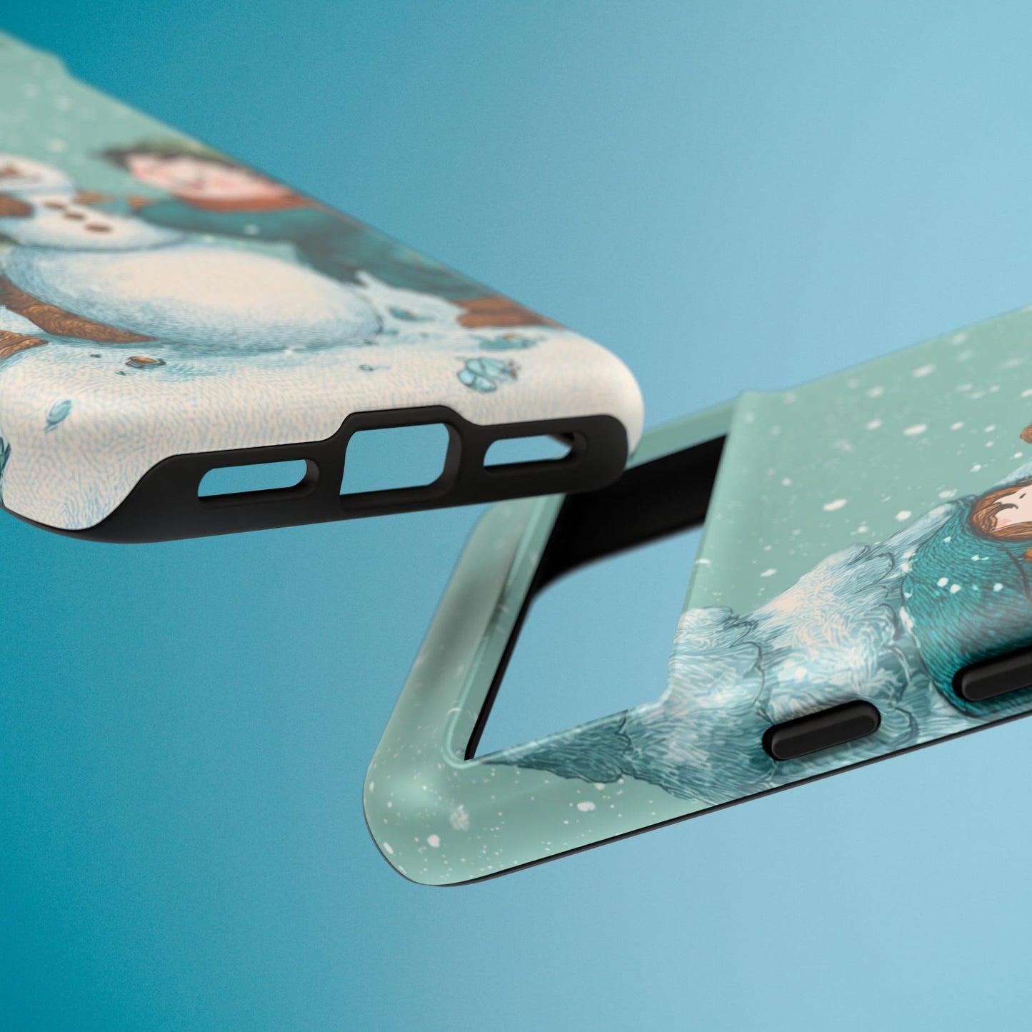 Elf Snowman Winter Phone Case Cute Holiday Cover for iPhone Samsung Pixel