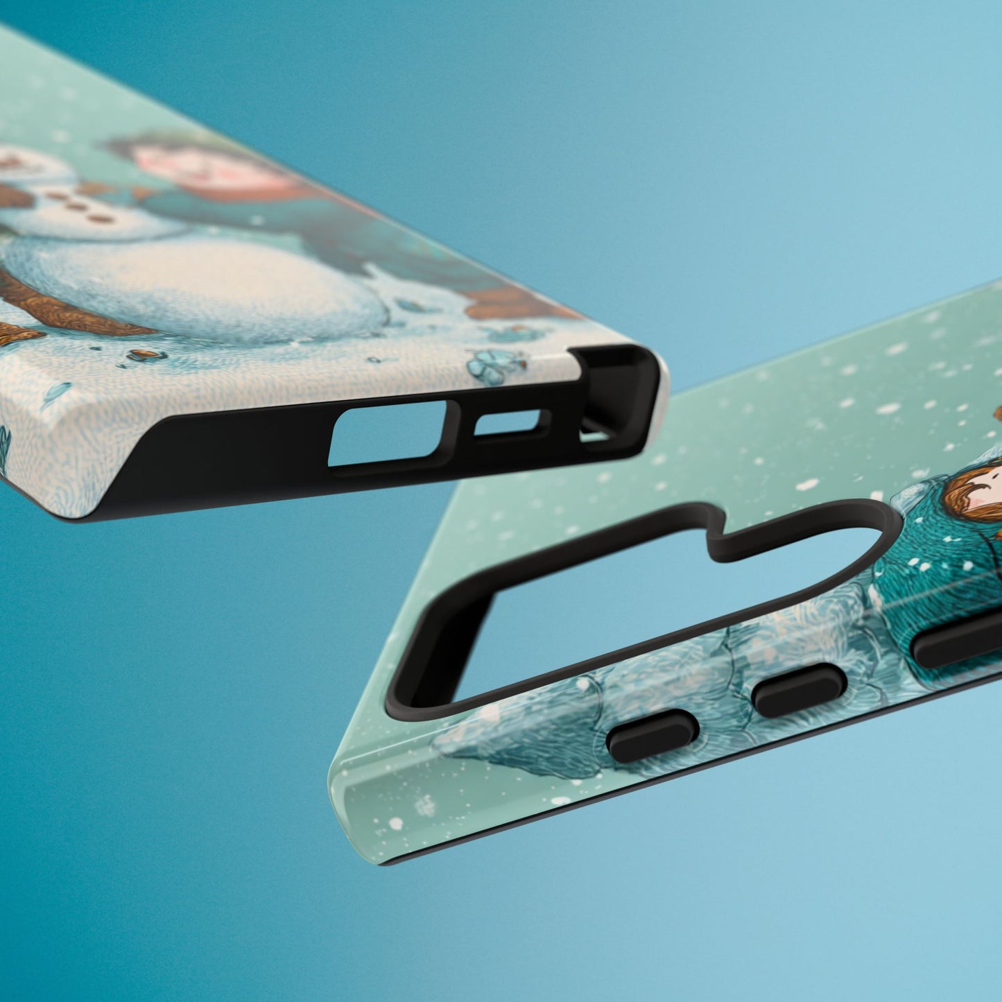 Elf Snowman Winter Phone Case Cute Holiday Cover for iPhone Samsung Pixel