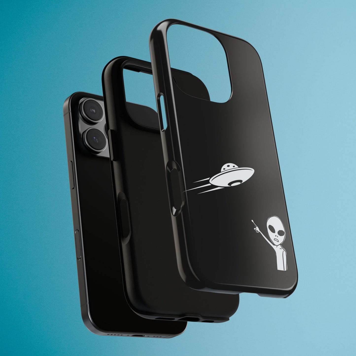 Alien UFO Phone Case, Supernatural Space Design, Sci Fi Aesthetic iPhone Samsung Pixel Cover