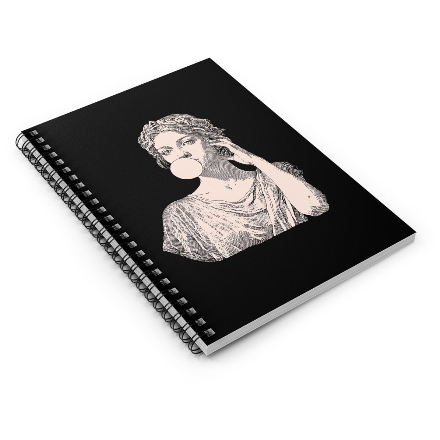 Athena Bubblegum Notebook Academia Aesthetic Greek Statue Spiral Journal, Mythology Stationery, History Lover Student Supplies