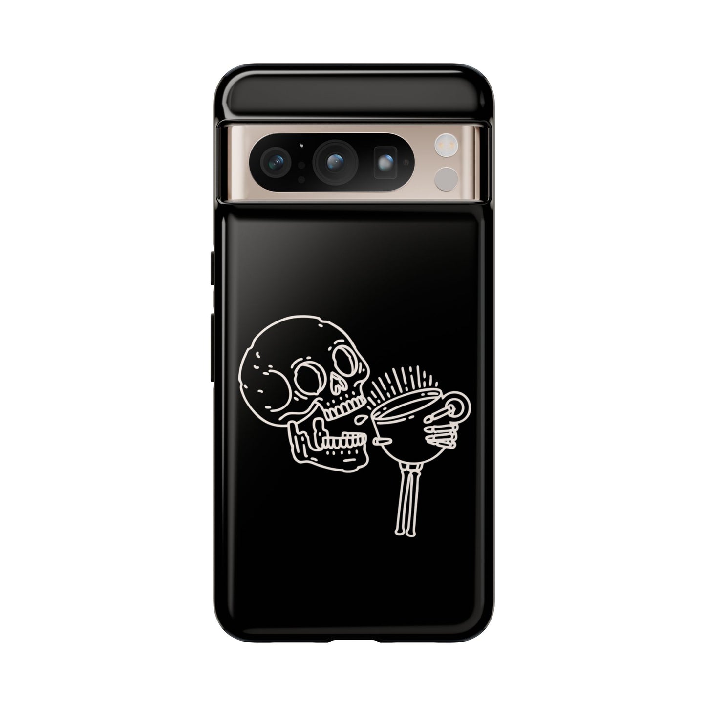 Skull Coffee Phone Case Gothic iPhone, Samsung,!Pixel