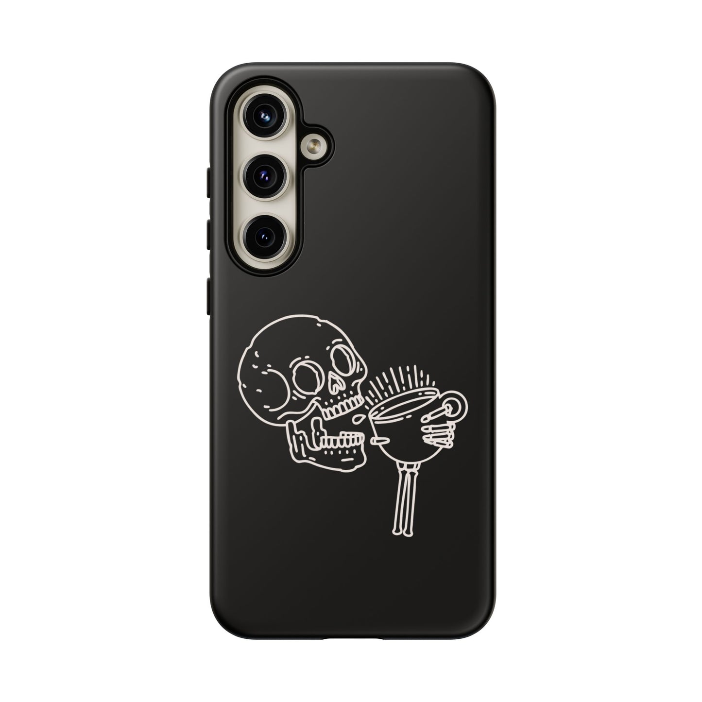 Skull Coffee Phone Case Gothic iPhone, Samsung,!Pixel