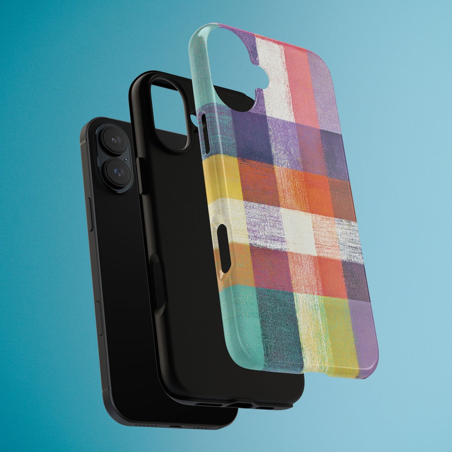 Colorful Plaid Phone Case - iPhone, Galaxy and Pixel Models