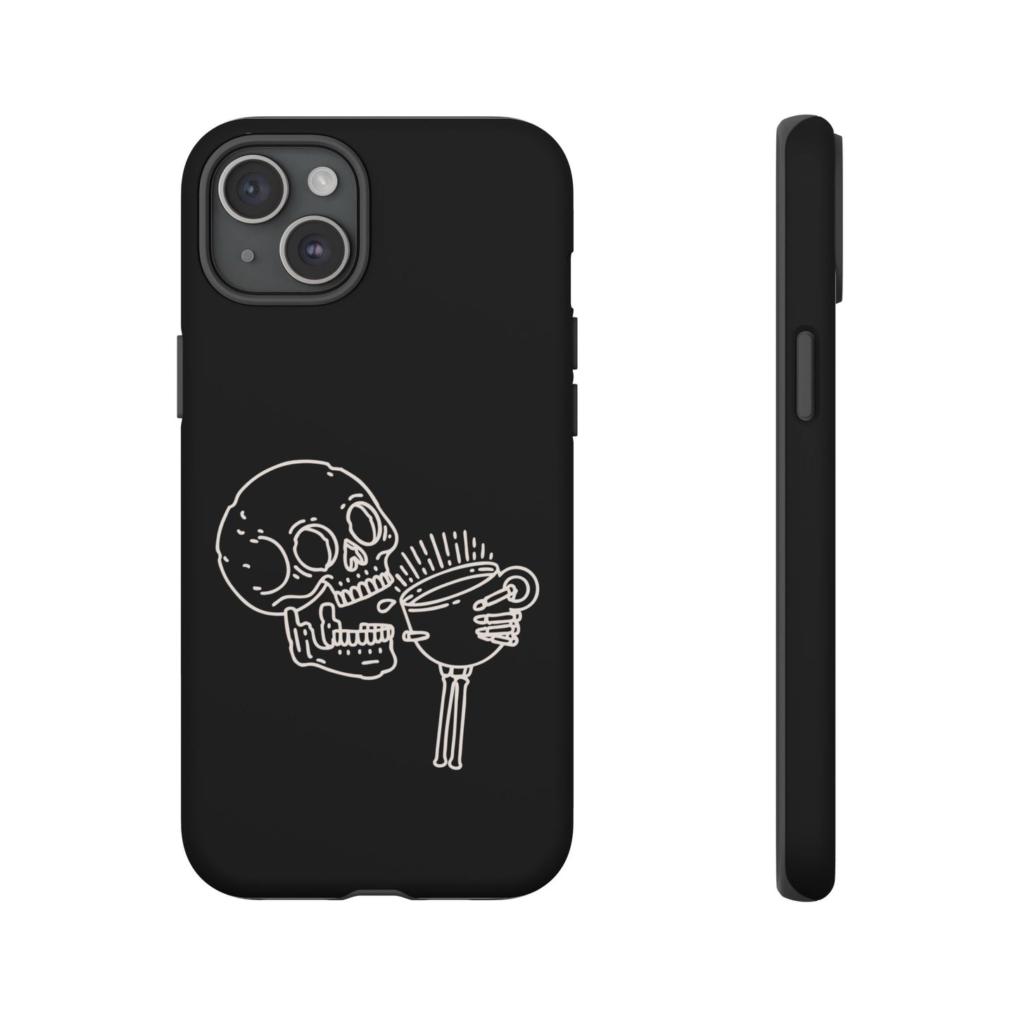 Skull Coffee Phone Case Gothic iPhone, Samsung,!Pixel