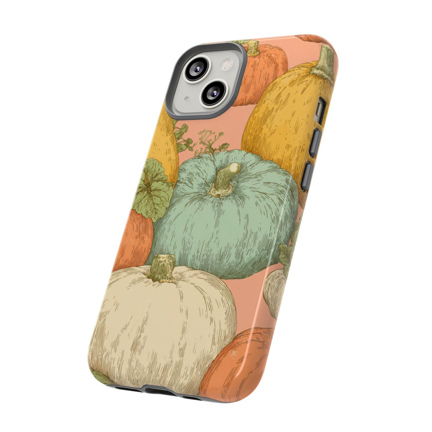 Pumpkin Patch Phone Case - Autumn Aesthetic iPhone Samsung Cover, Fall Halloween Pumpkin Design, Cozy Rustic Harvest Phone Accessory