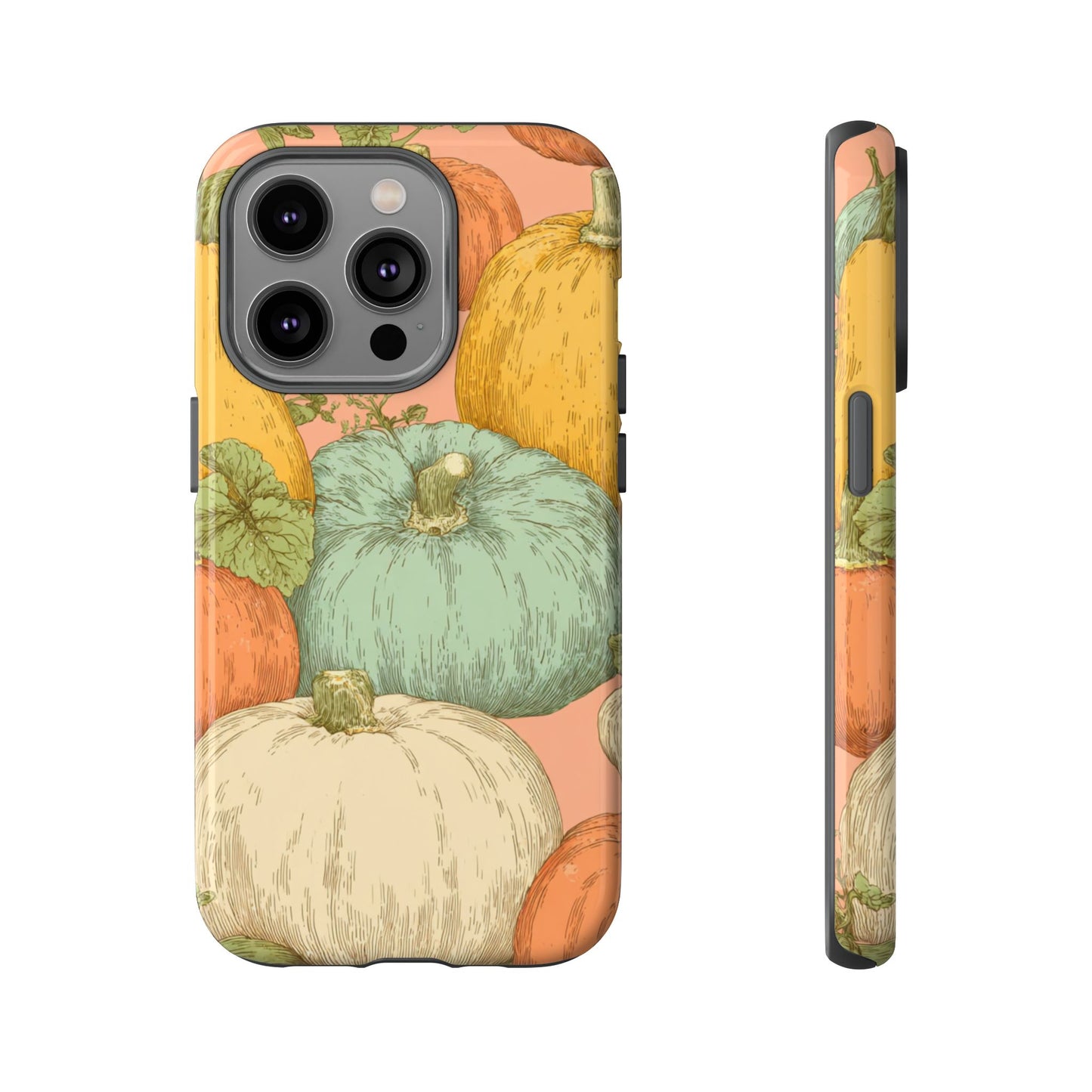 Pumpkin Patch Phone Case - Autumn Aesthetic iPhone Samsung Cover, Fall Halloween Pumpkin Design, Cozy Rustic Harvest Phone Accessory