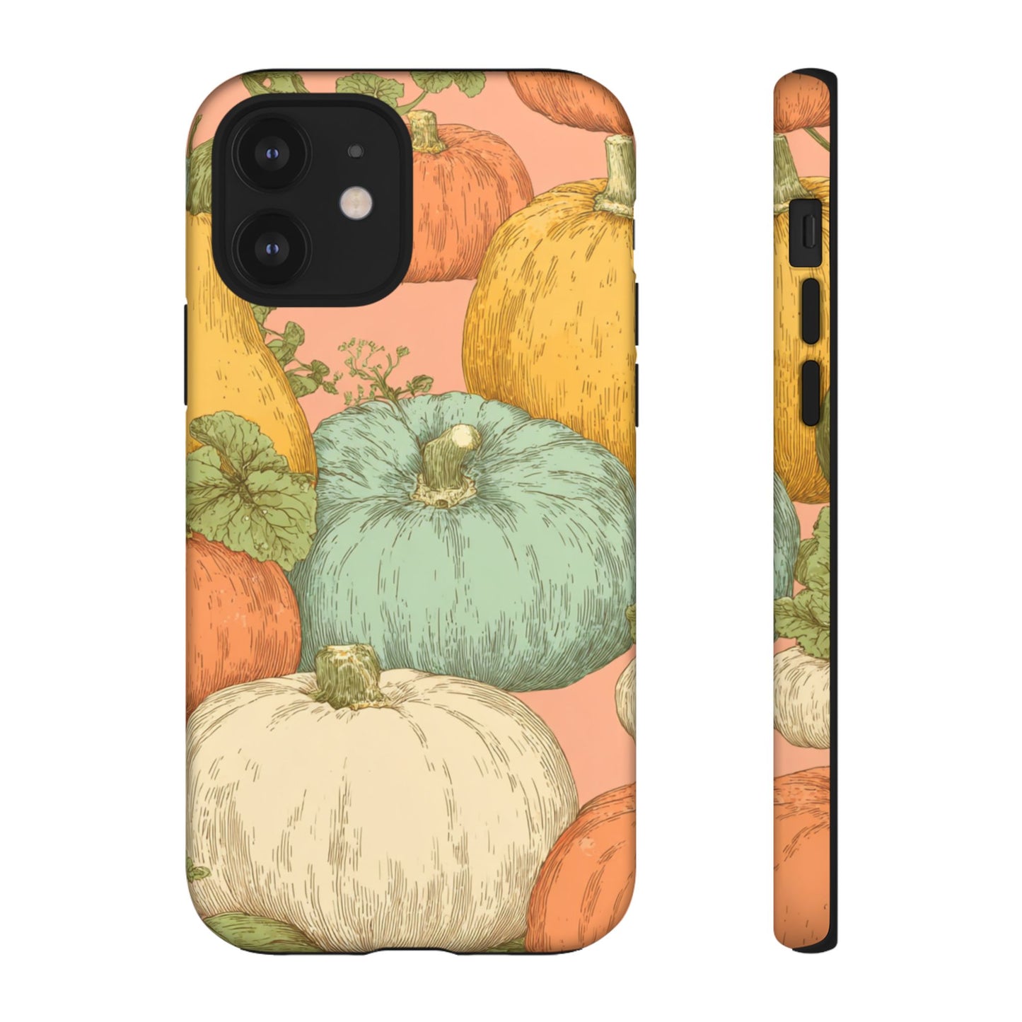 Pumpkin Patch Phone Case - Autumn Aesthetic iPhone Samsung Cover, Fall Halloween Pumpkin Design, Cozy Rustic Harvest Phone Accessory