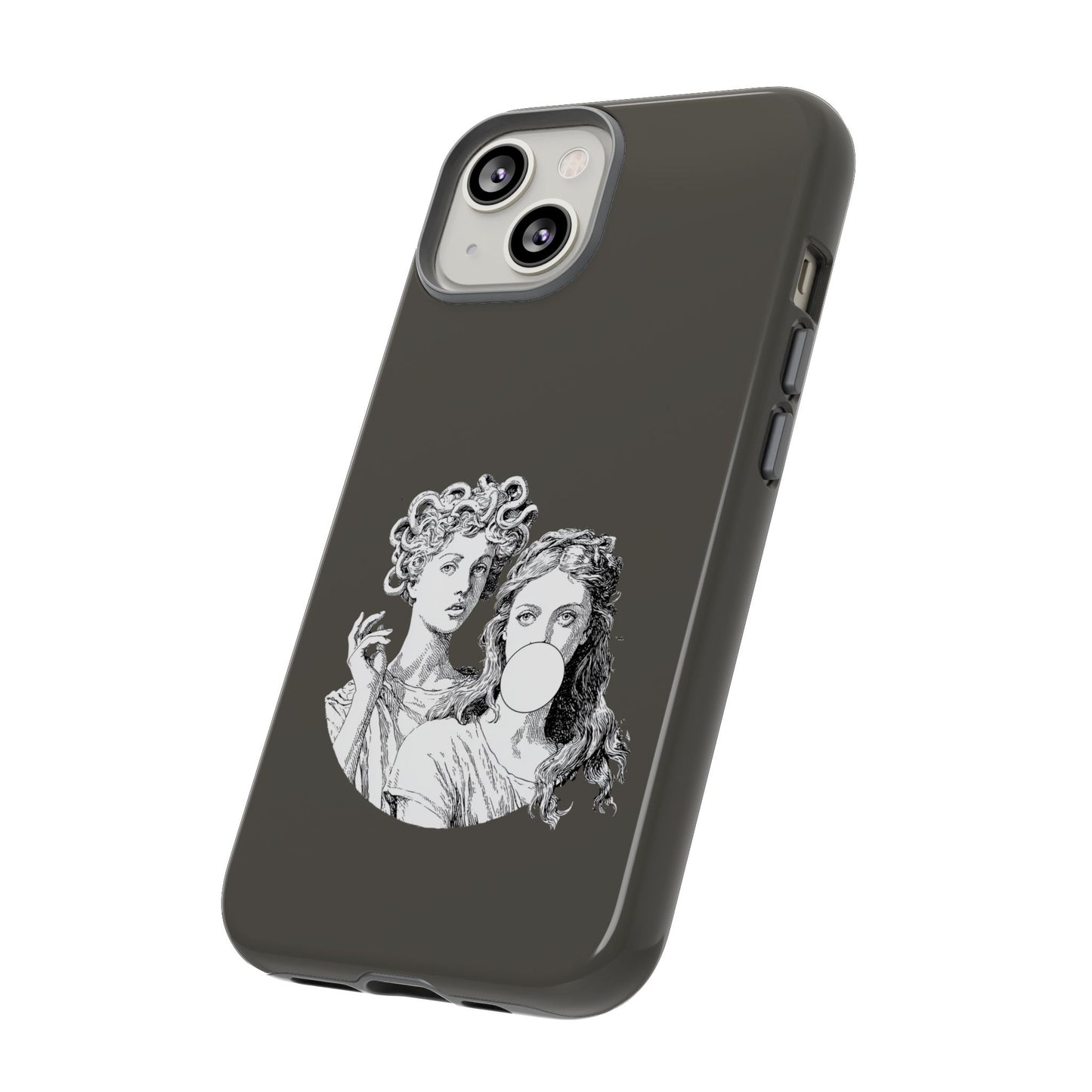 Athena and Medusa Phone Case, Greek Mythology Tough Cover, Gothic Art iPhone Samsung Pixel Case