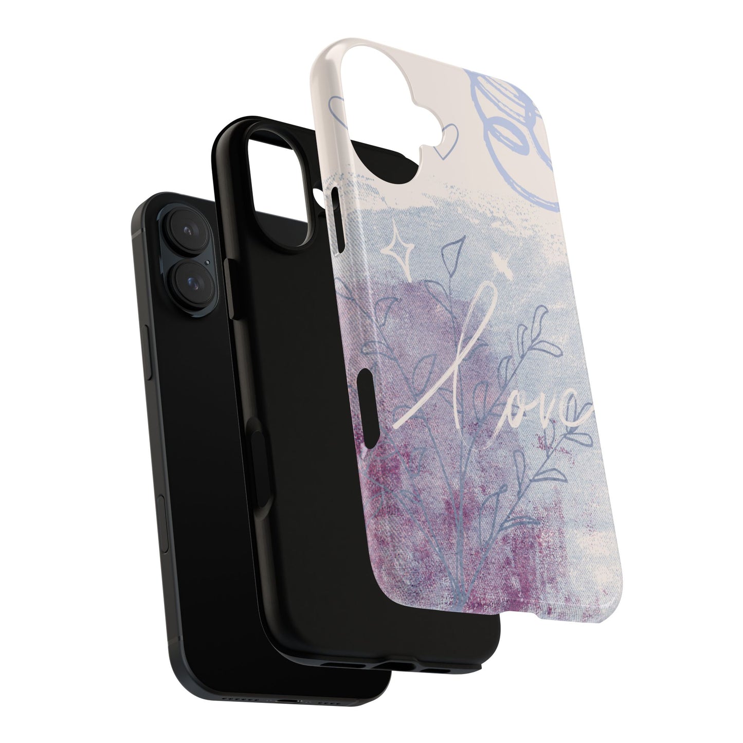 Love Pastel Abstract Phone Case: iPhone, Pixel, Galaxy