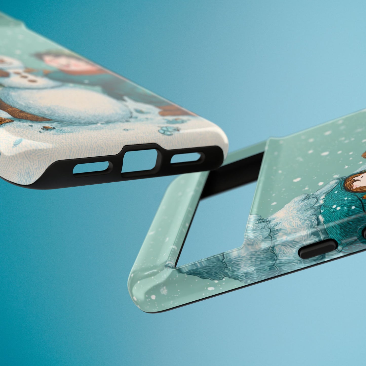 Elf Snowman Winter Phone Case Cute Holiday Cover for iPhone Samsung Pixel