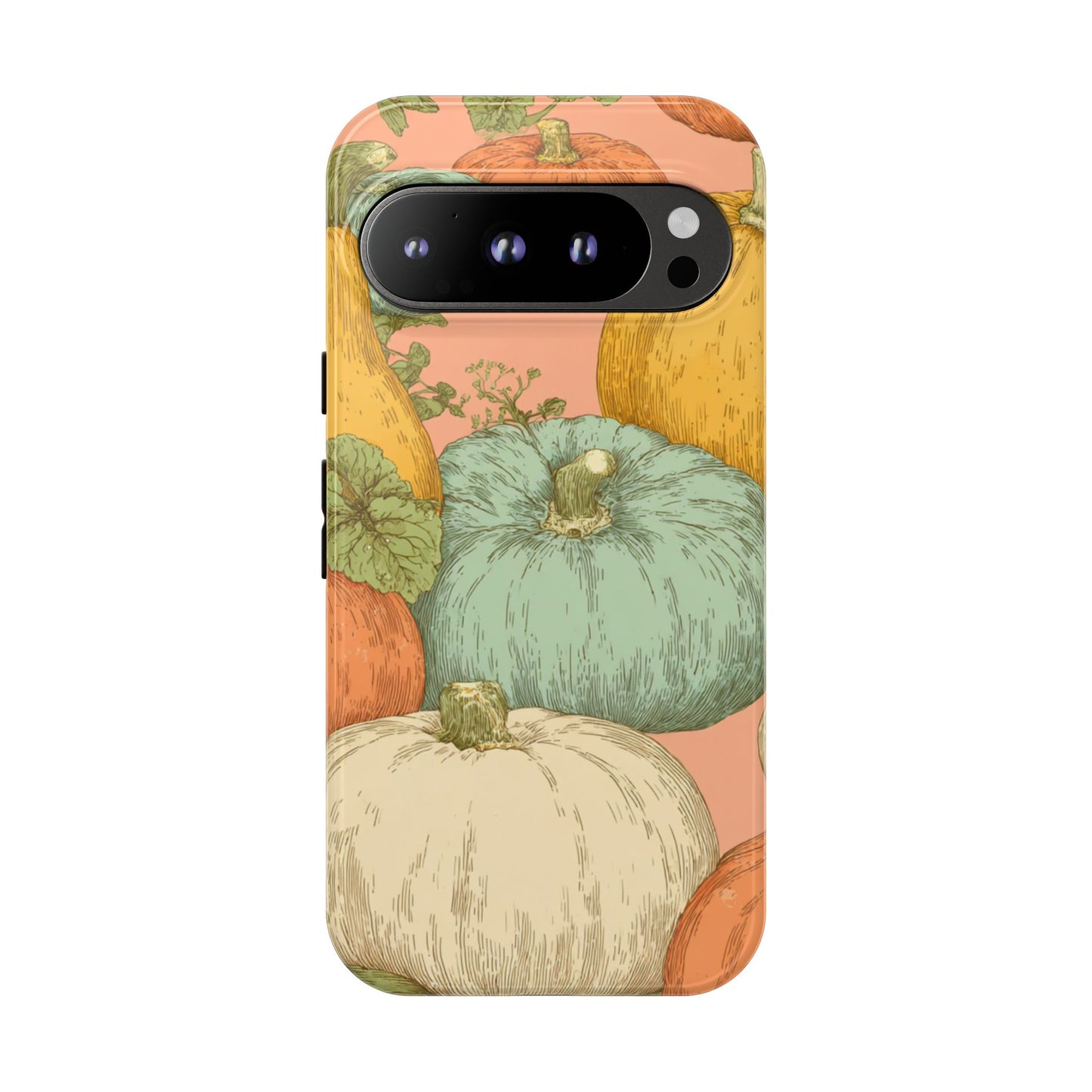 Pumpkin Patch Phone Case - Autumn Aesthetic iPhone Samsung Cover, Fall Halloween Pumpkin Design, Cozy Rustic Harvest Phone Accessory