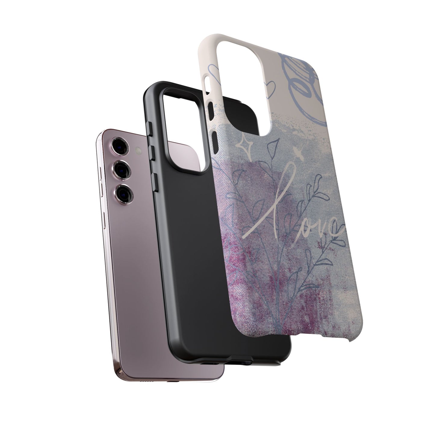 Love Pastel Abstract Phone Case: iPhone, Pixel, Galaxy