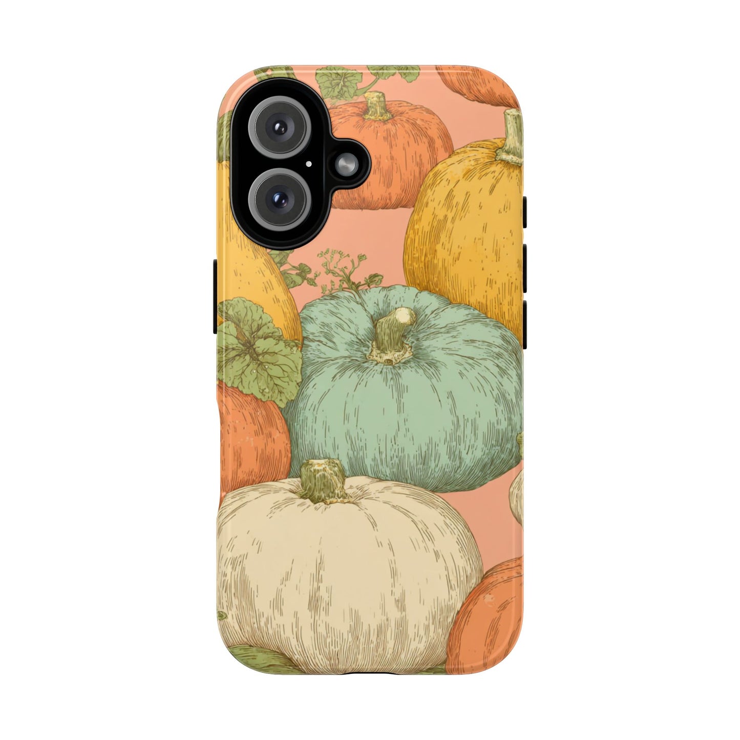 Pumpkin Patch Phone Case - Autumn Aesthetic iPhone Samsung Cover, Fall Halloween Pumpkin Design, Cozy Rustic Harvest Phone Accessory
