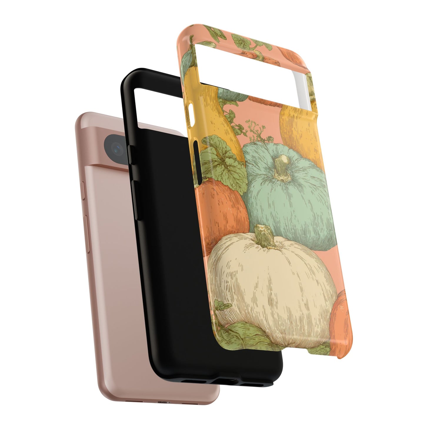 Pumpkin Patch Phone Case - Autumn Aesthetic iPhone Samsung Cover, Fall Halloween Pumpkin Design, Cozy Rustic Harvest Phone Accessory