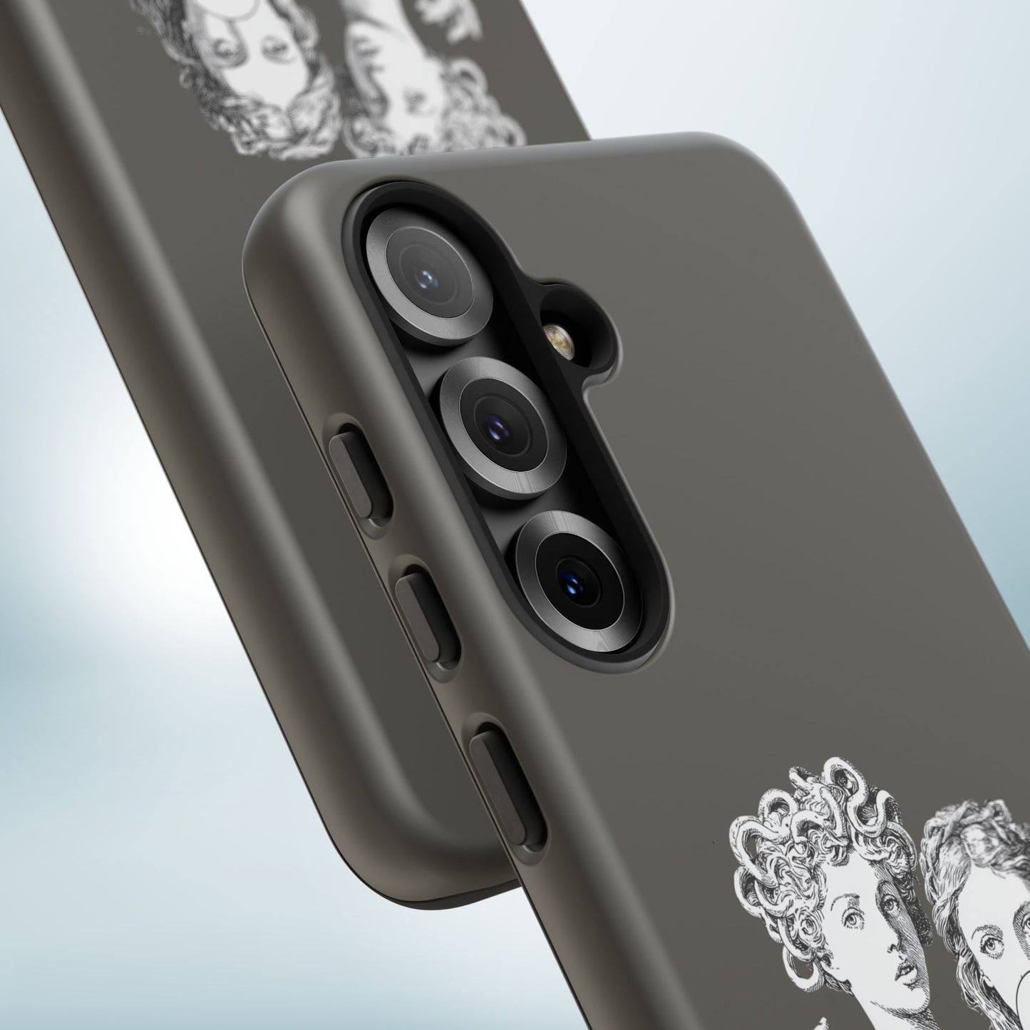 Athena and Medusa Phone Case, Greek Mythology Tough Cover, Gothic Art iPhone Samsung Pixel Case