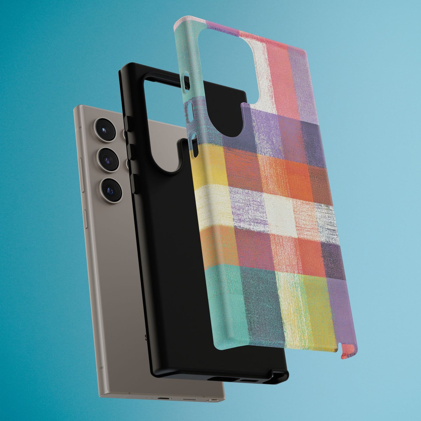 Colorful Plaid Phone Case - iPhone, Galaxy and Pixel Models