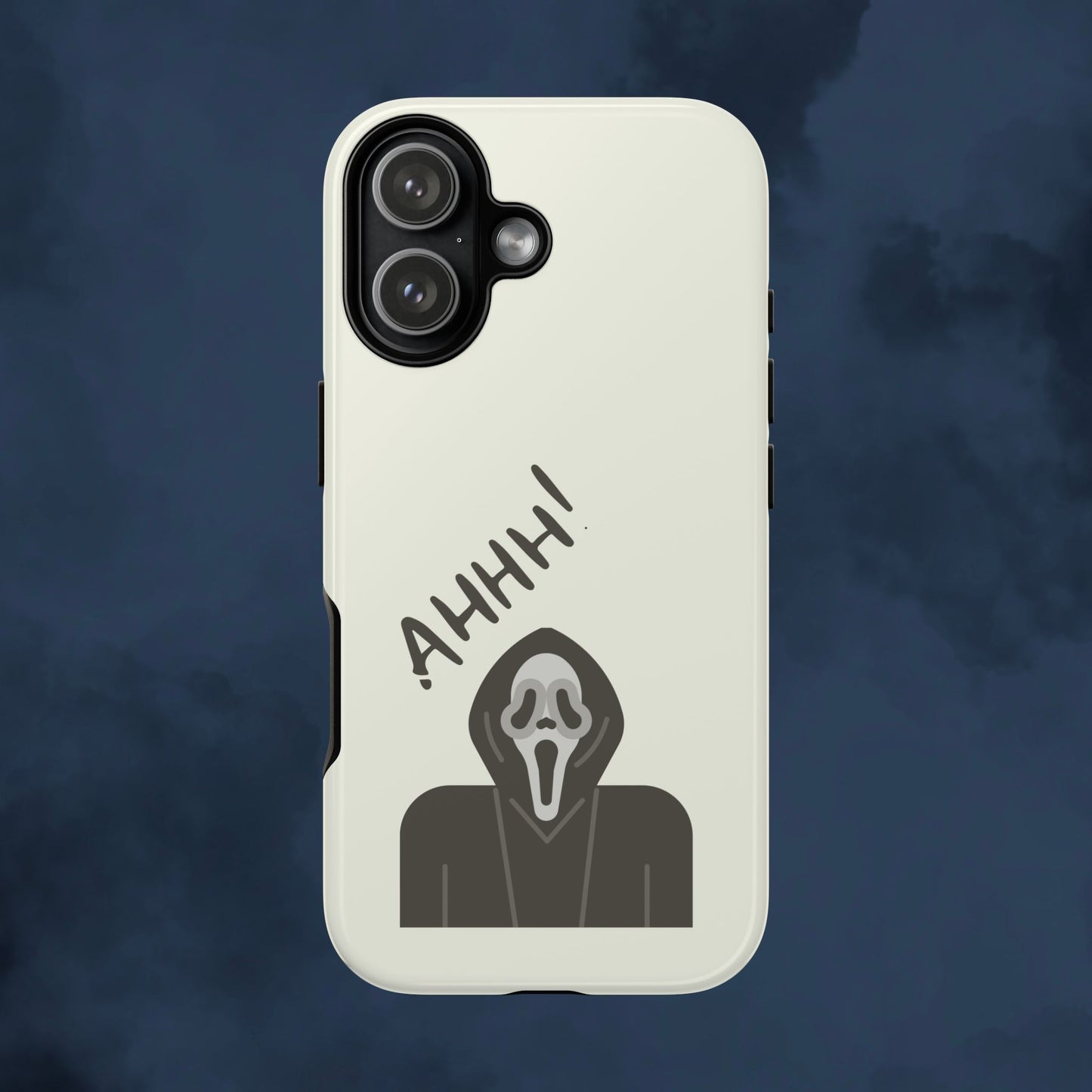 Ghostface Phone Case: Horror Movie Parody iPhone Samsung Pixel Cover