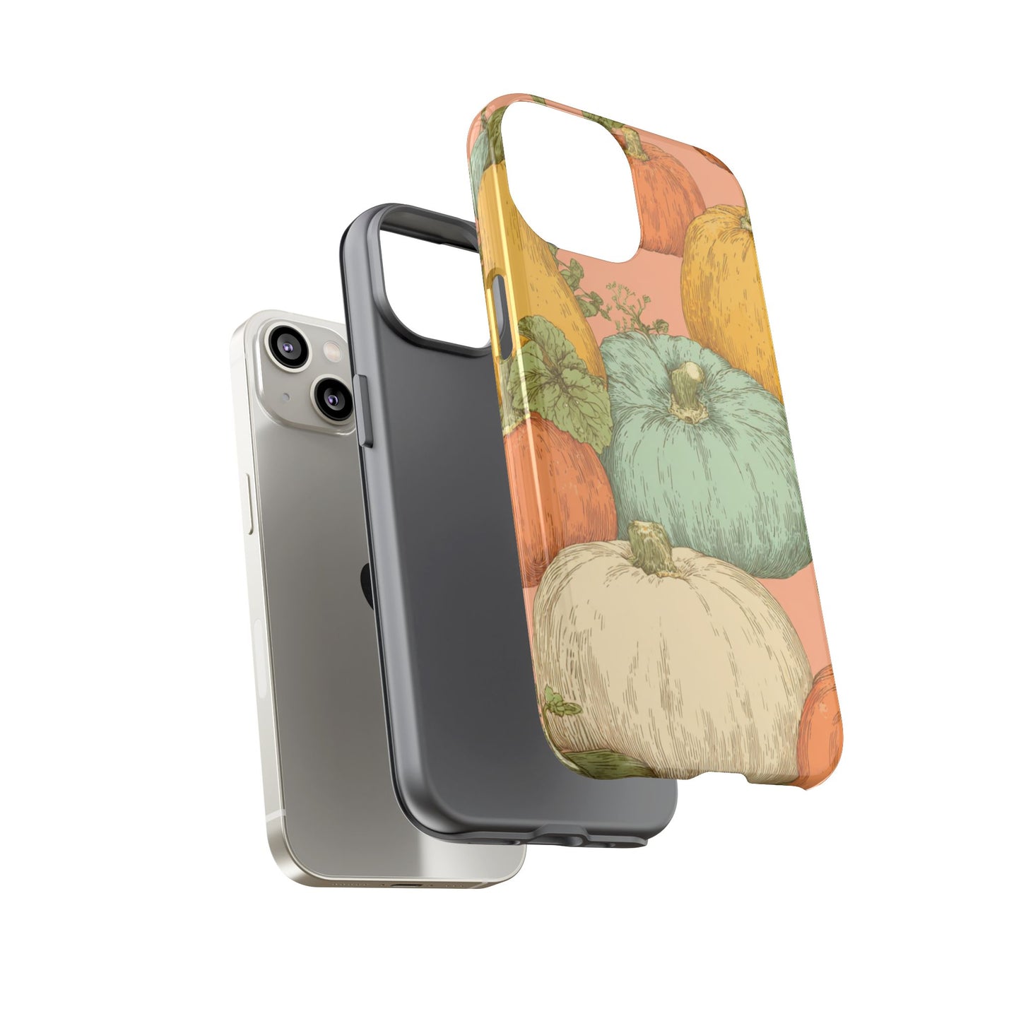 Pumpkin Patch Phone Case - Autumn Aesthetic iPhone Samsung Cover, Fall Halloween Pumpkin Design, Cozy Rustic Harvest Phone Accessory
