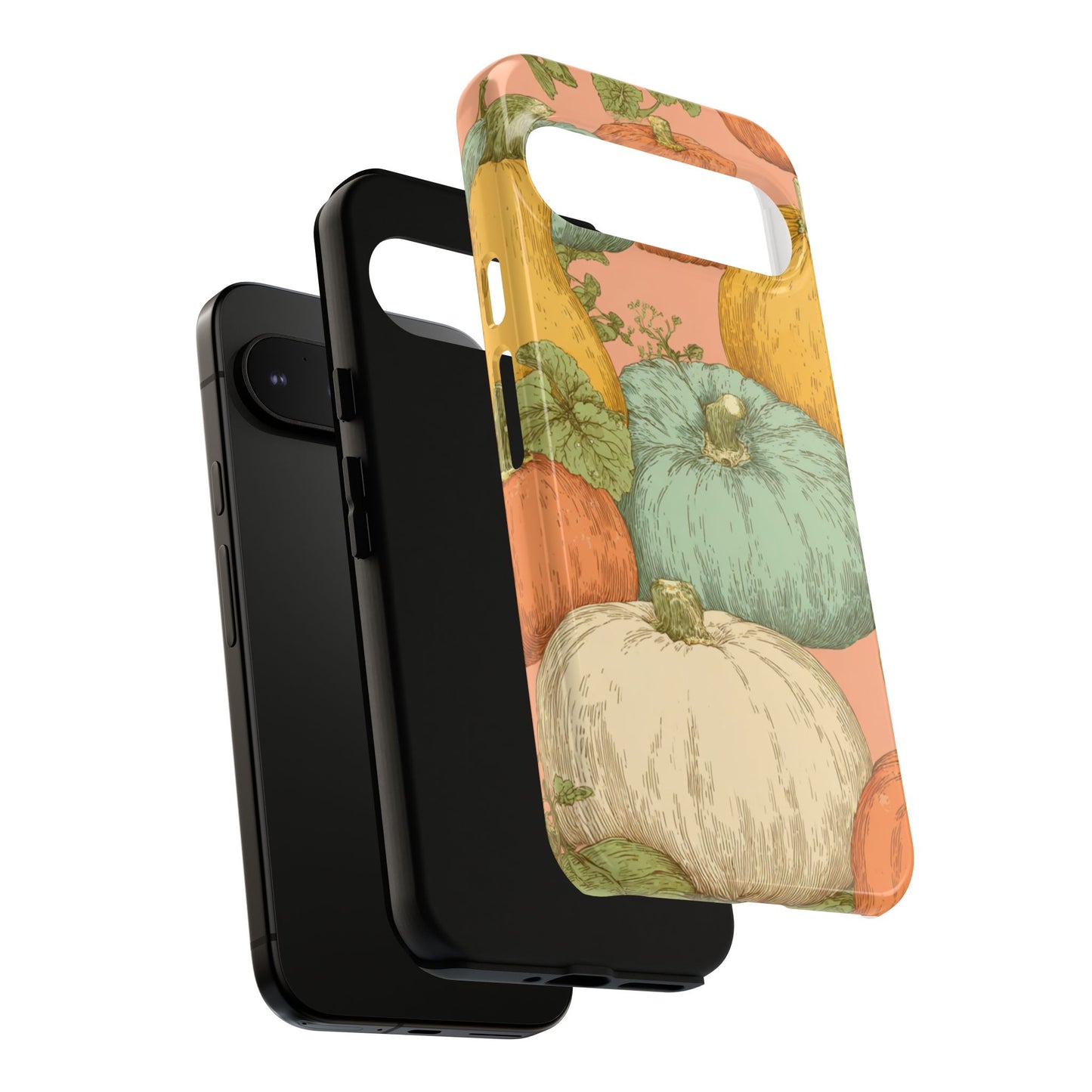 Pumpkin Patch Phone Case - Autumn Aesthetic iPhone Samsung Cover, Fall Halloween Pumpkin Design, Cozy Rustic Harvest Phone Accessory