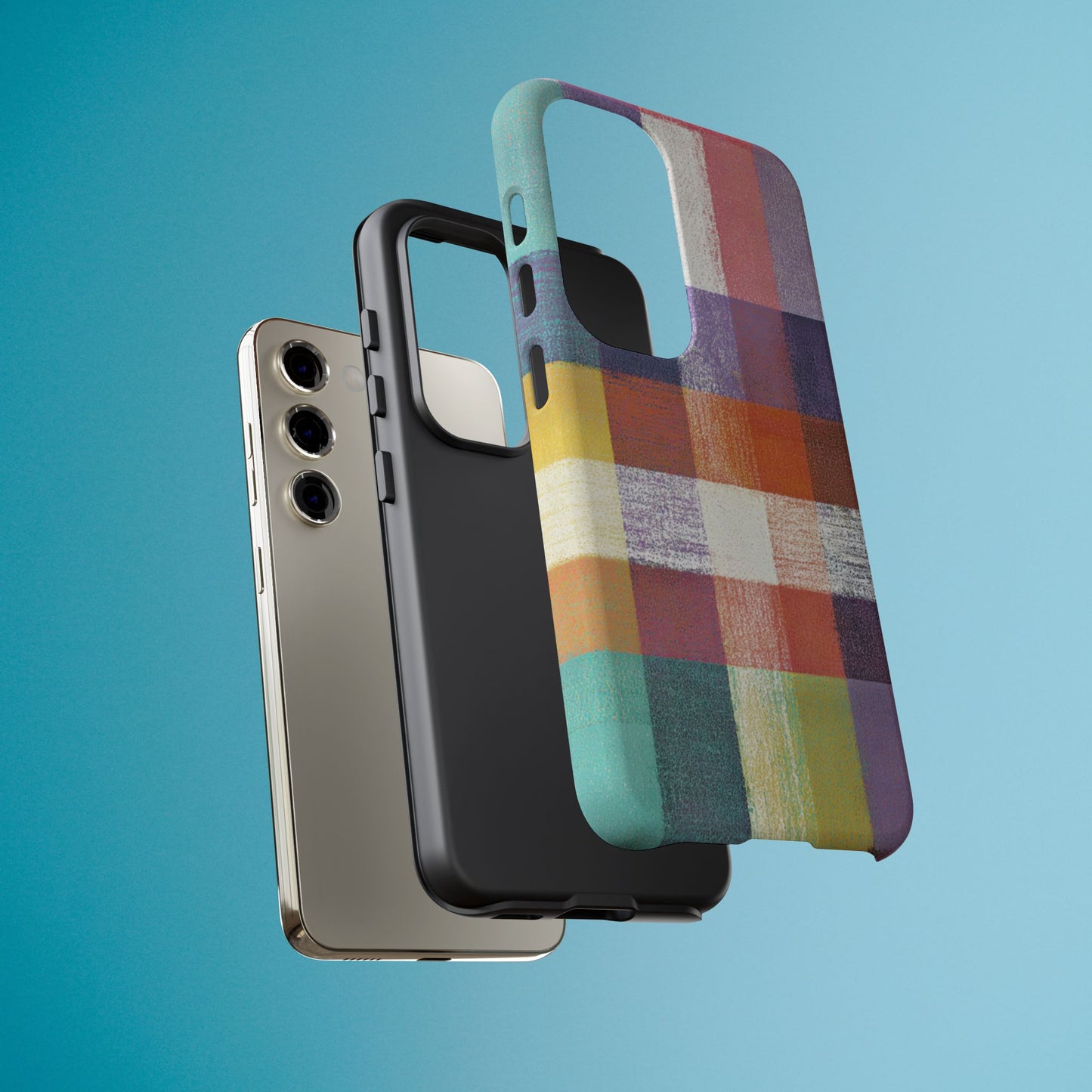 Colorful Plaid Phone Case - iPhone, Galaxy and Pixel Models