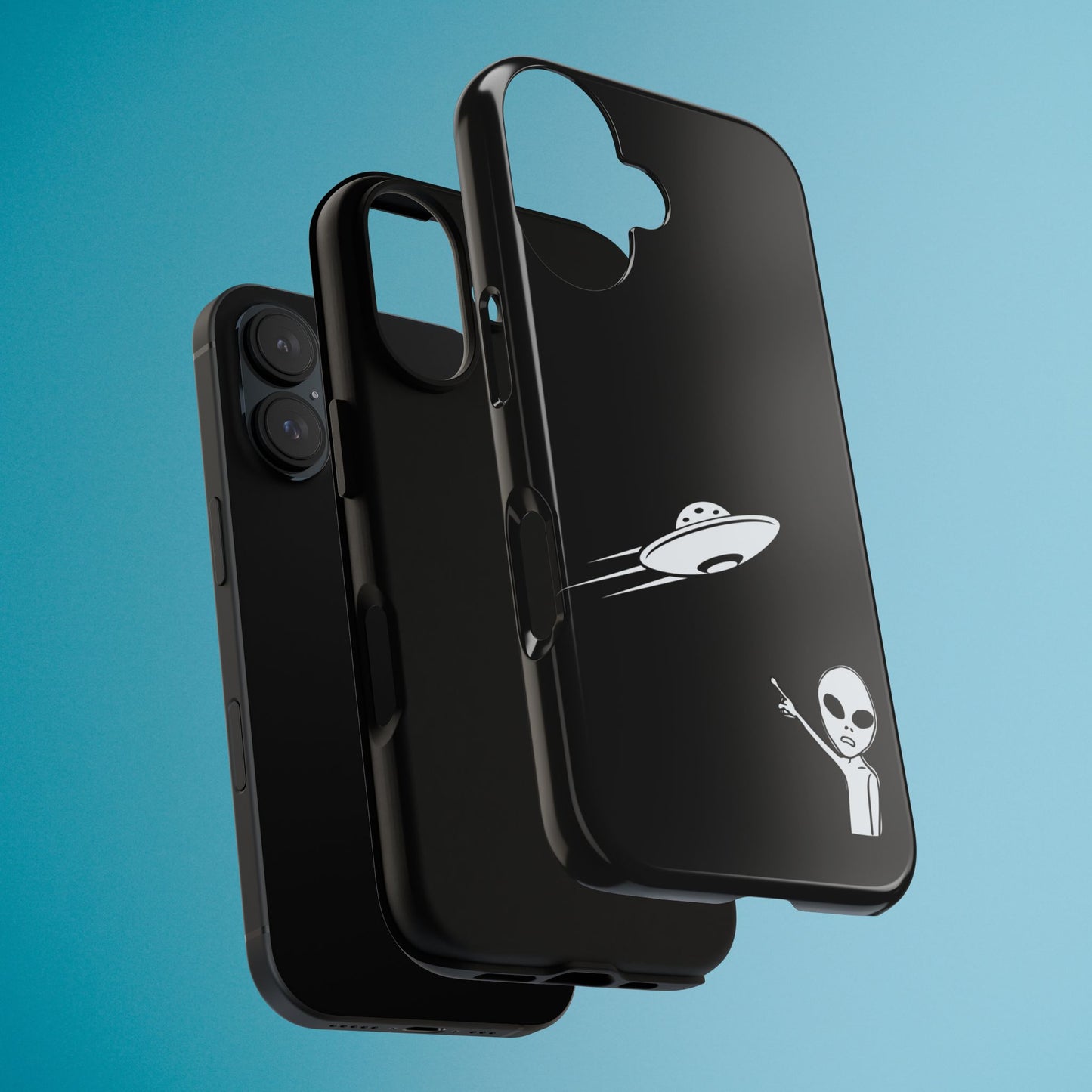 Alien UFO Phone Case, Supernatural Space Design, Sci Fi Aesthetic iPhone Samsung Pixel Cover