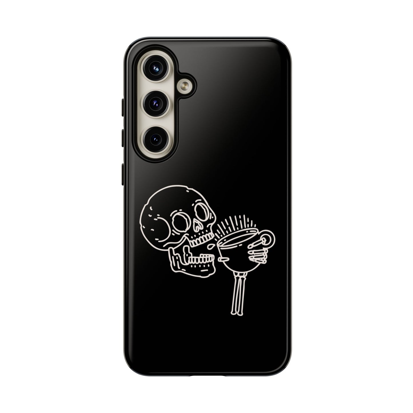 Skull Coffee Phone Case Gothic iPhone, Samsung,!Pixel
