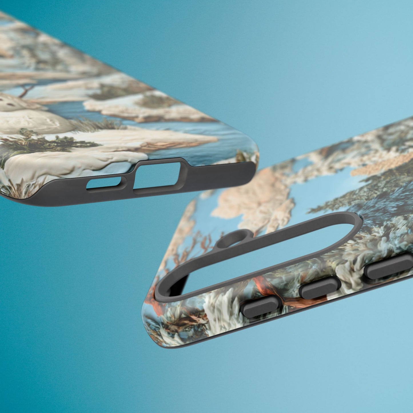 Snowman Winter Scene Phone Case Christmas Holiday Cover for iPhone Samsung Pixel