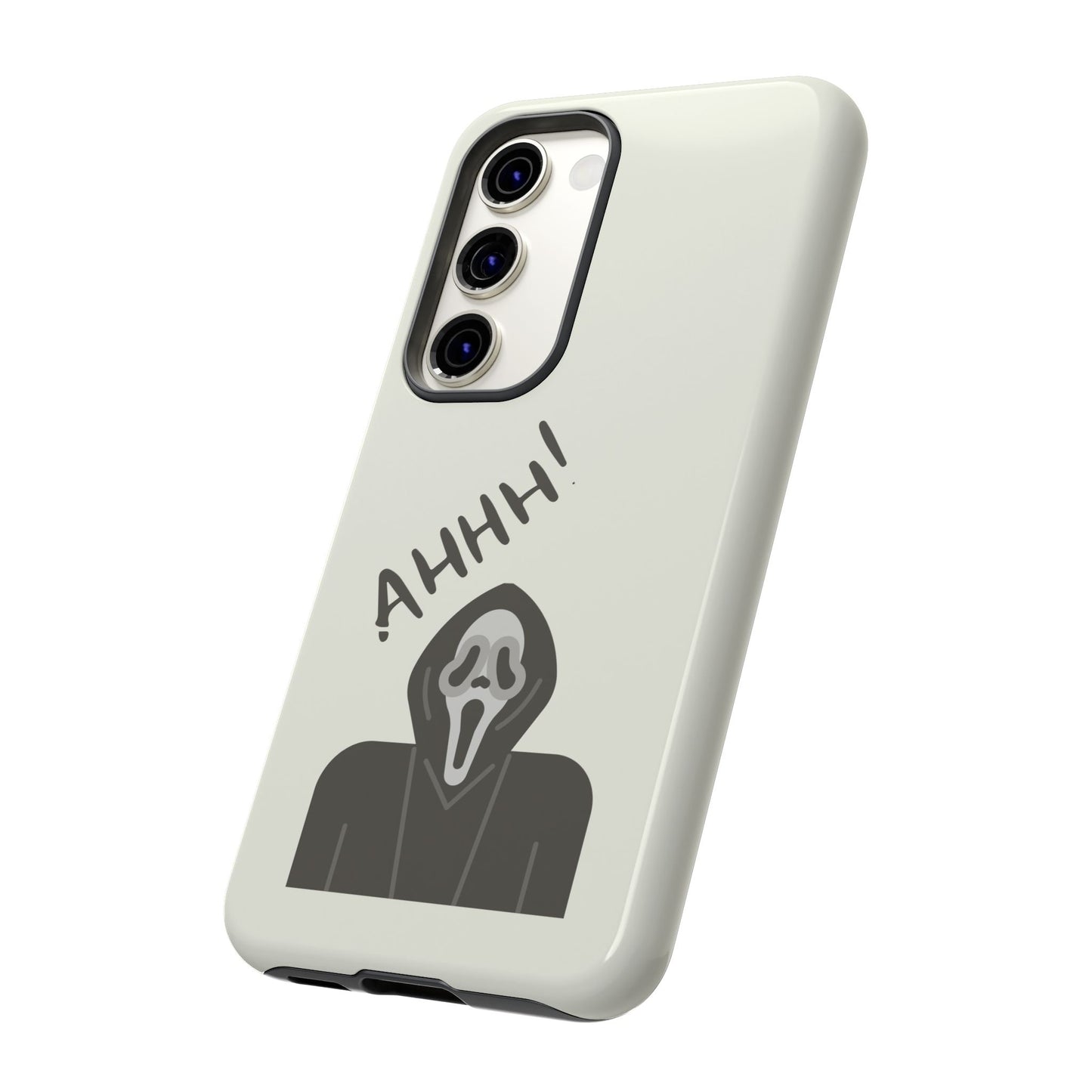 Ghostface Phone Case: Horror Movie Parody iPhone Samsung Pixel Cover