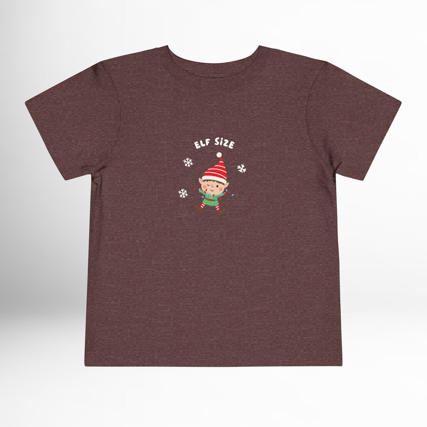 Elf Size Toddler T-Shirt - Christmas Holiday Kids Tee