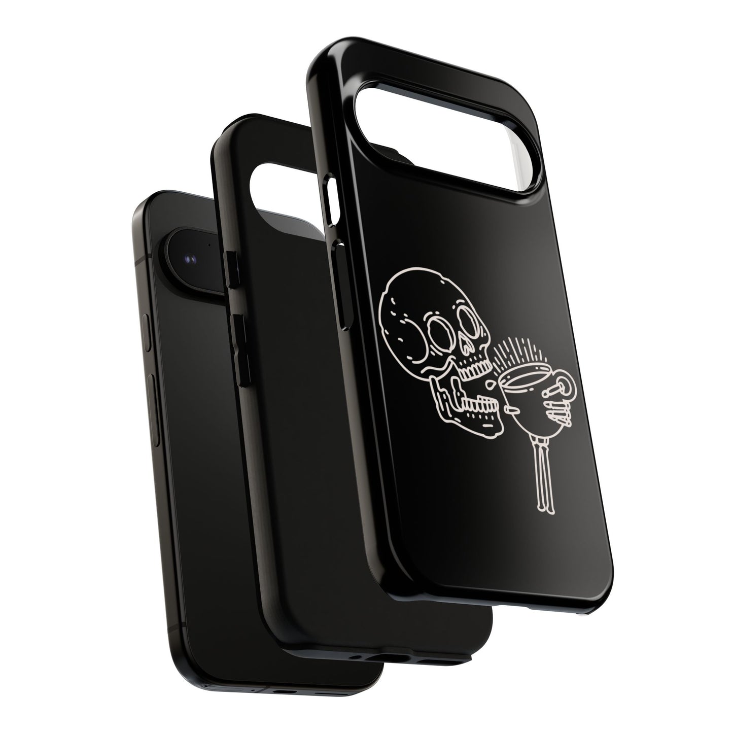Skull Coffee Phone Case Gothic iPhone, Samsung,!Pixel