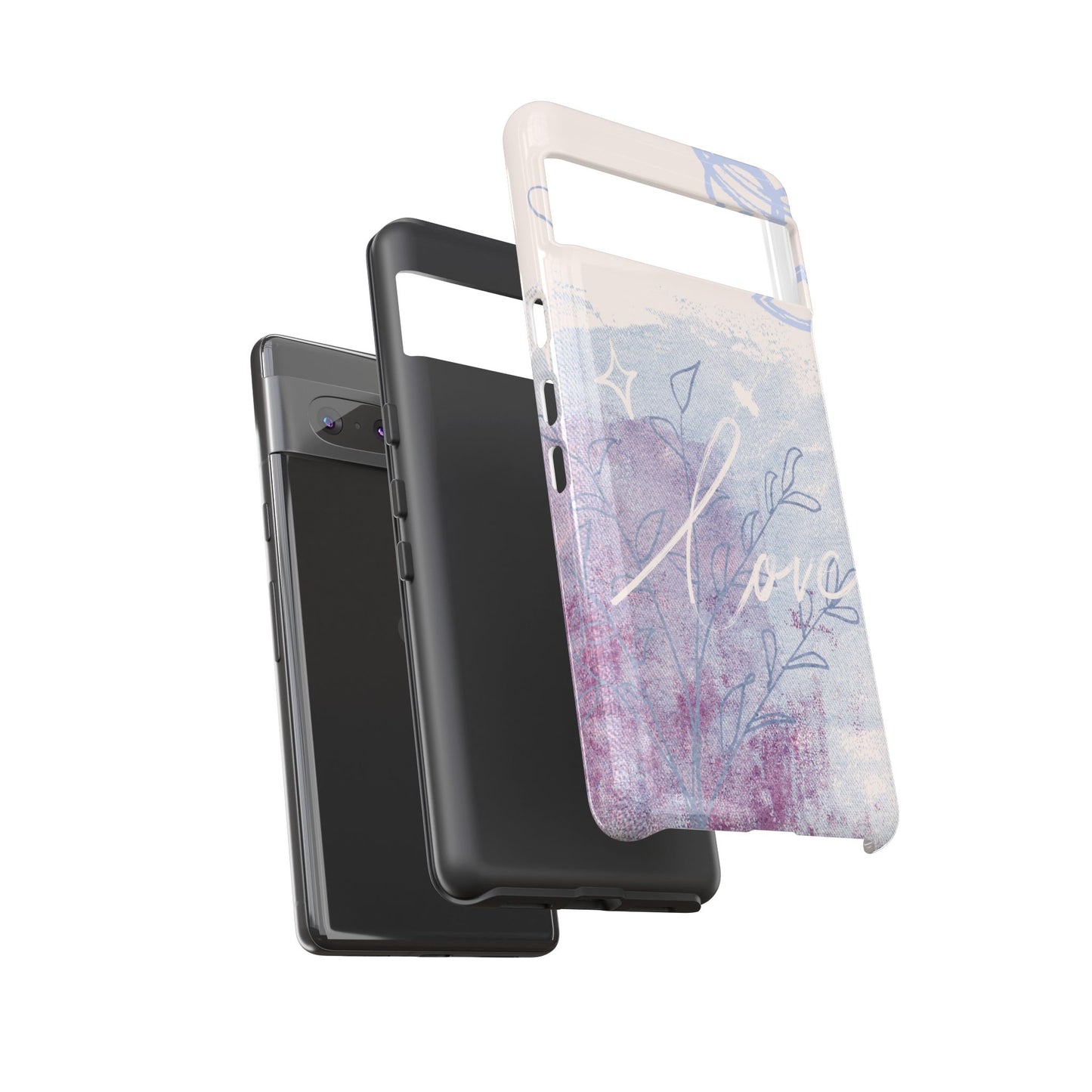 Love Pastel Abstract Phone Case: iPhone, Pixel, Galaxy