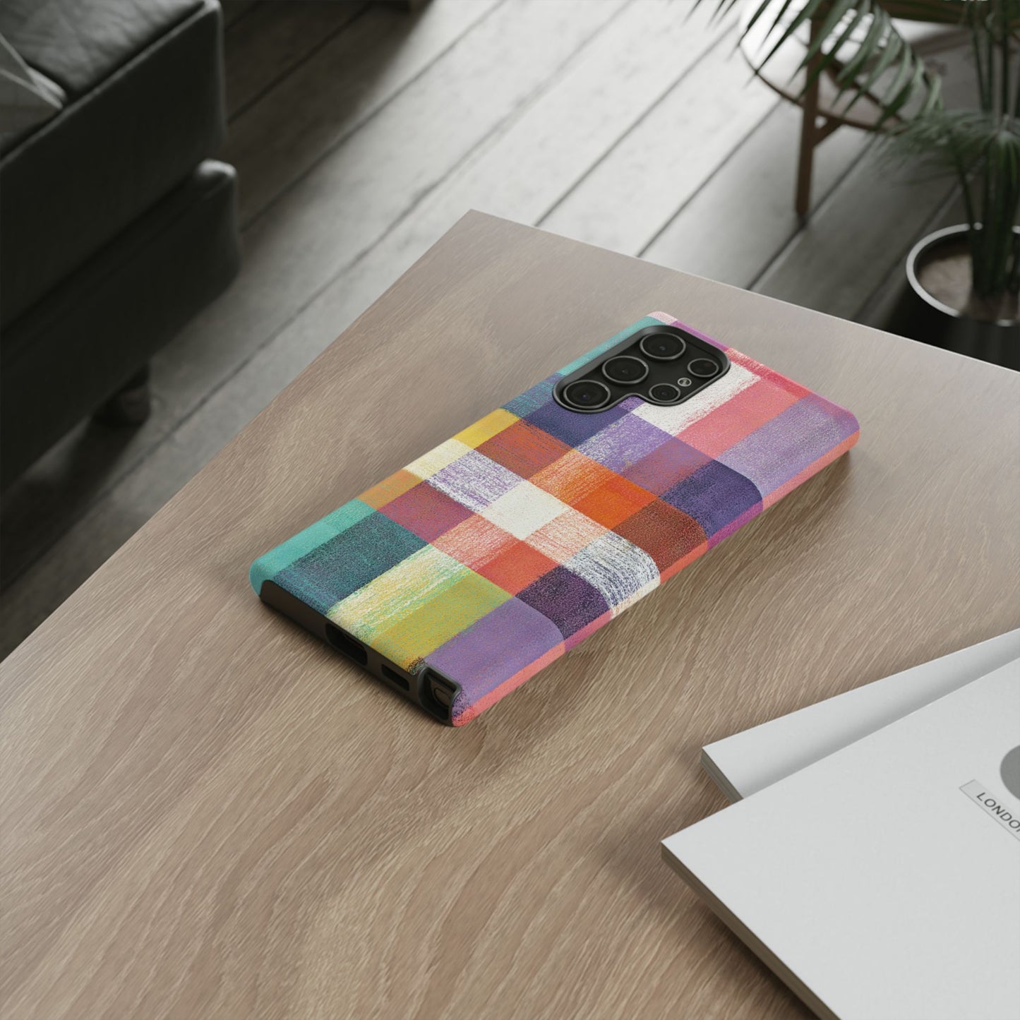 Colorful Plaid Phone Case - iPhone, Galaxy and Pixel Models