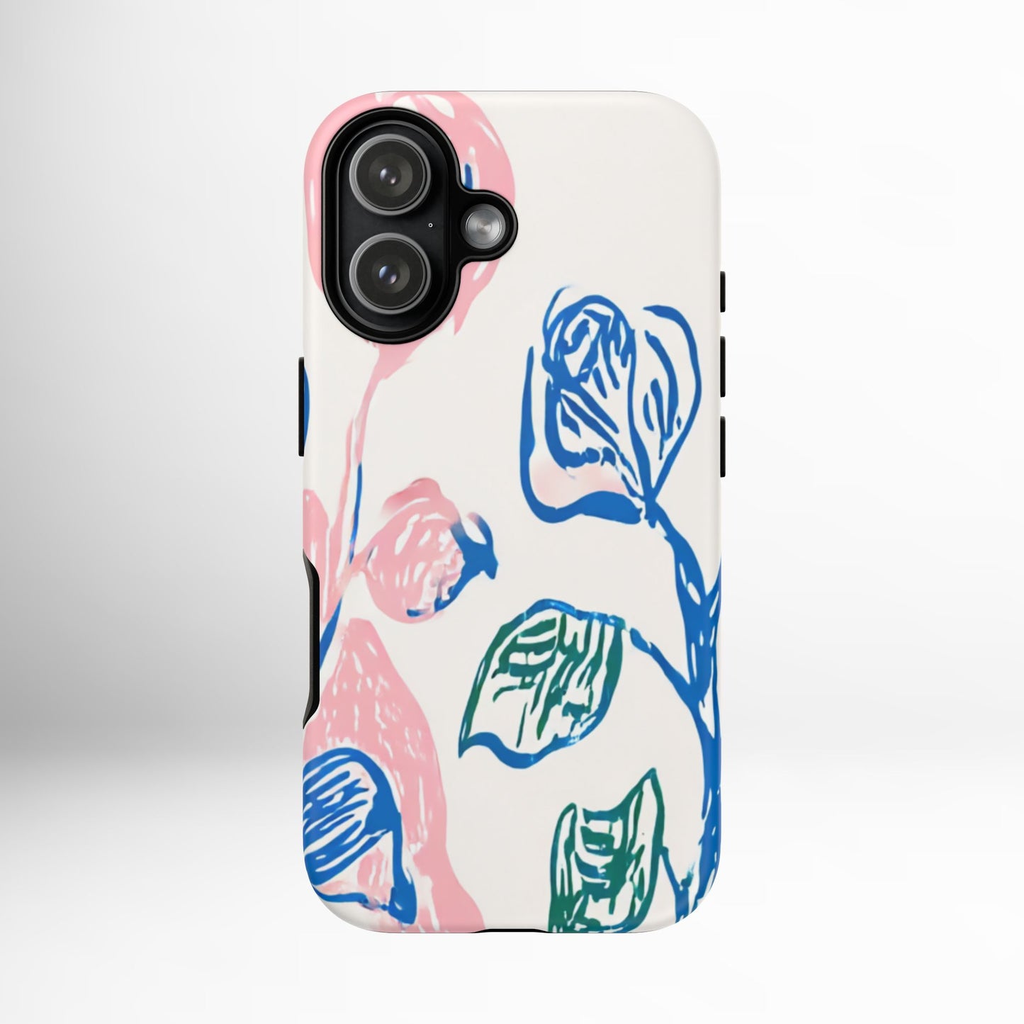 Floral Abstract Case - Artistic Phone Cover iPhone 14-17 Pro Air