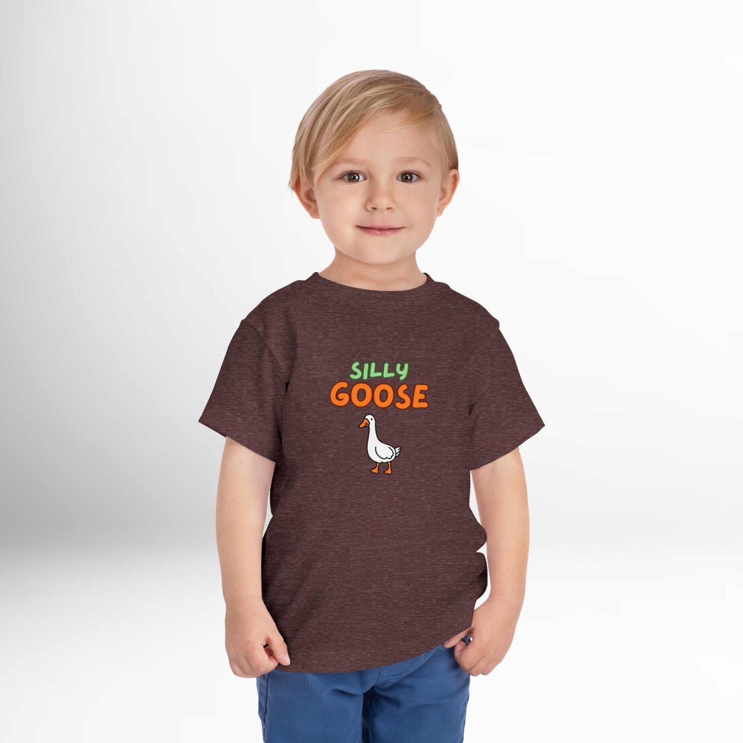 Silly Goose Toddler T-Shirt - Funny Animal Graphic Tee for Kids