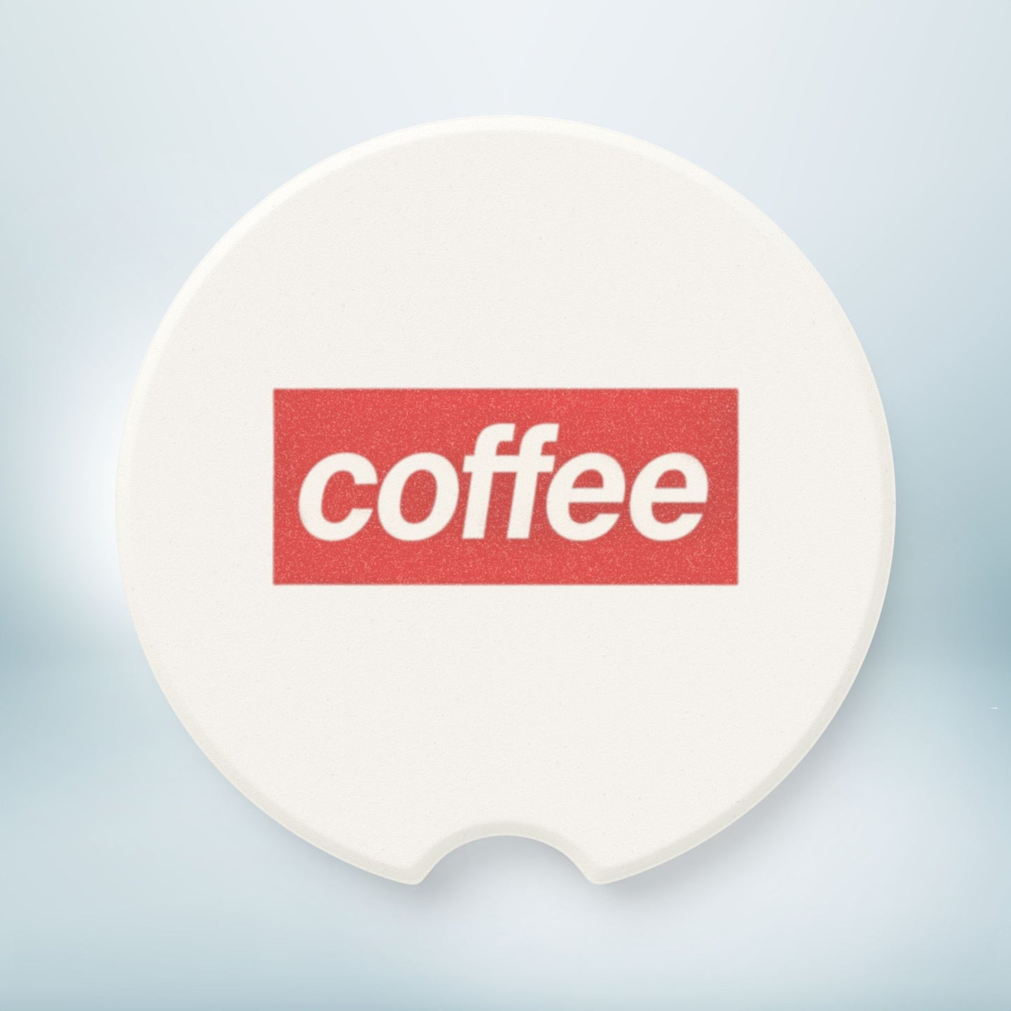 Coffee Car Coaster, New Car Gift, Cup Holder, Cute Car Accessory, White Meme Coaster, Soapstone Car Coaster Set