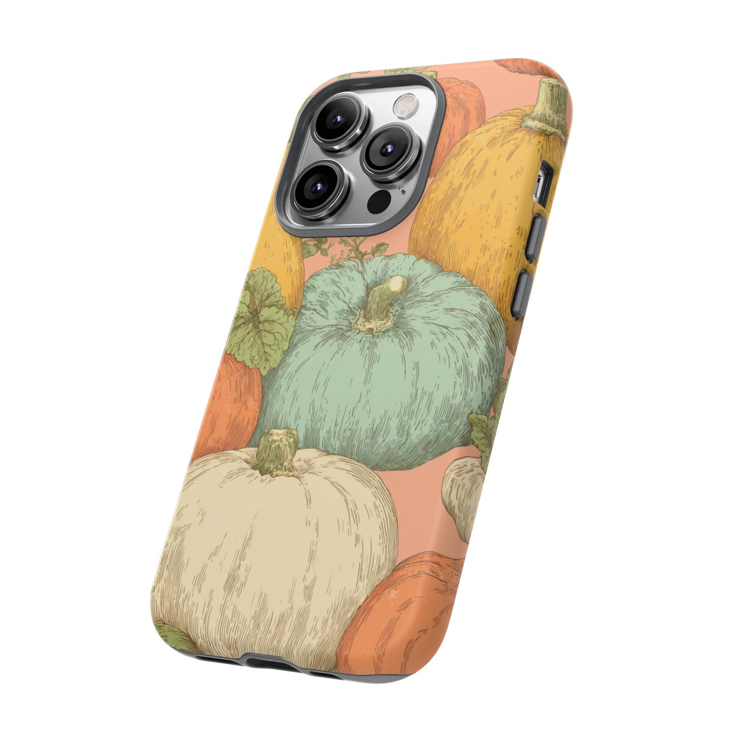 Pumpkin Patch Phone Case - Autumn Aesthetic iPhone Samsung Cover, Fall Halloween Pumpkin Design, Cozy Rustic Harvest Phone Accessory