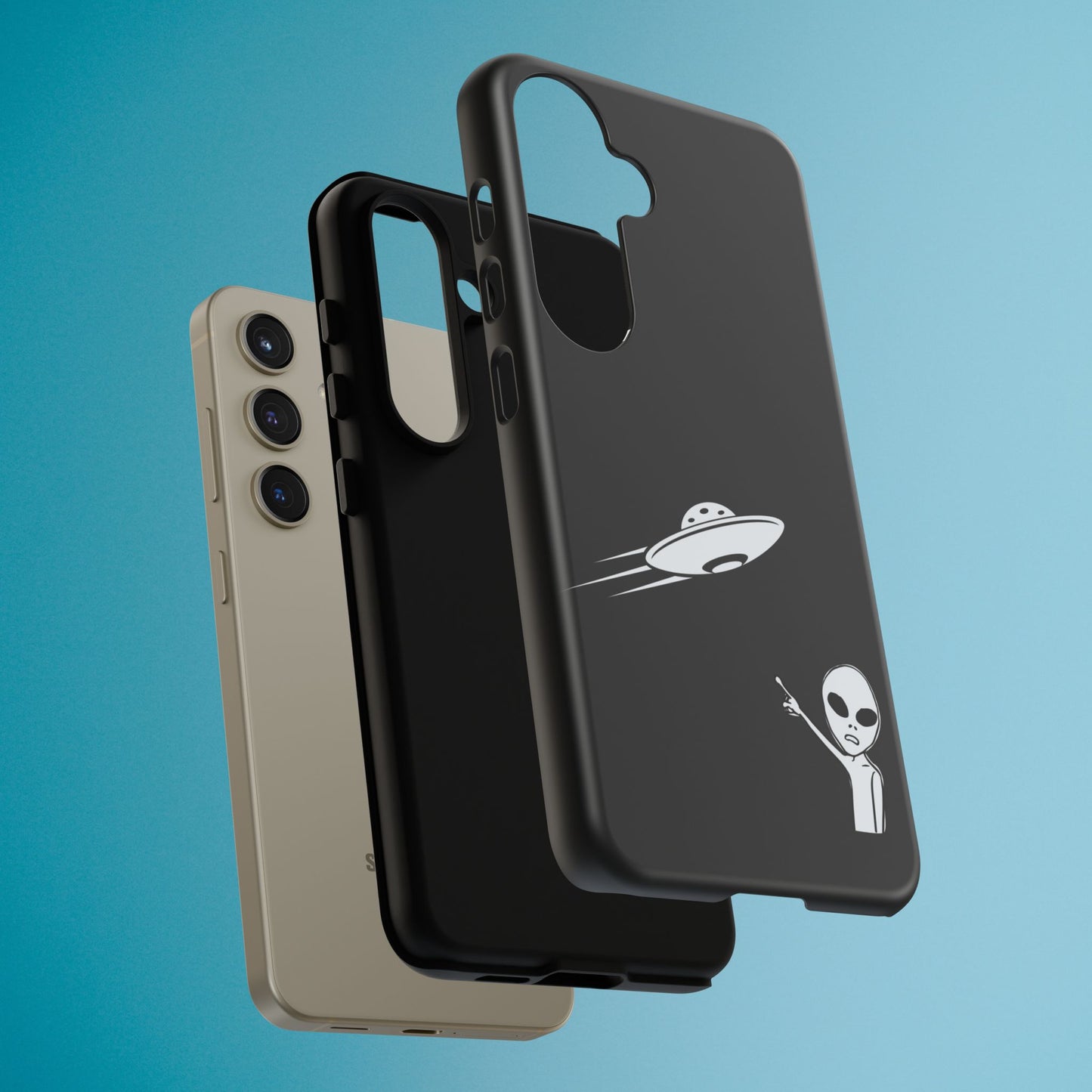 Alien UFO Phone Case, Supernatural Space Design, Sci Fi Aesthetic iPhone Samsung Pixel Cover