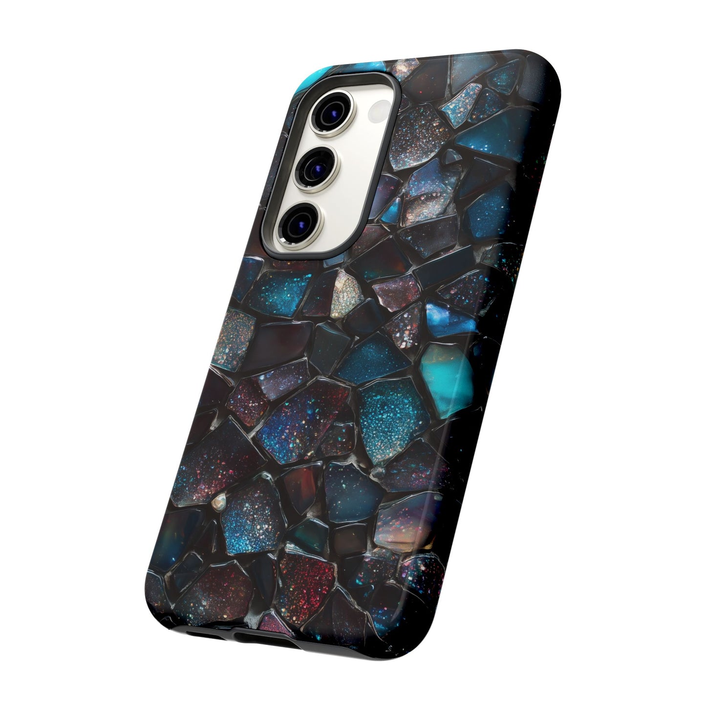 Gemstone Mosaic Phone Case, Crystal Stone Aesthetic Cover, Tough Protective Case for iPhone, Samsung, Pixel