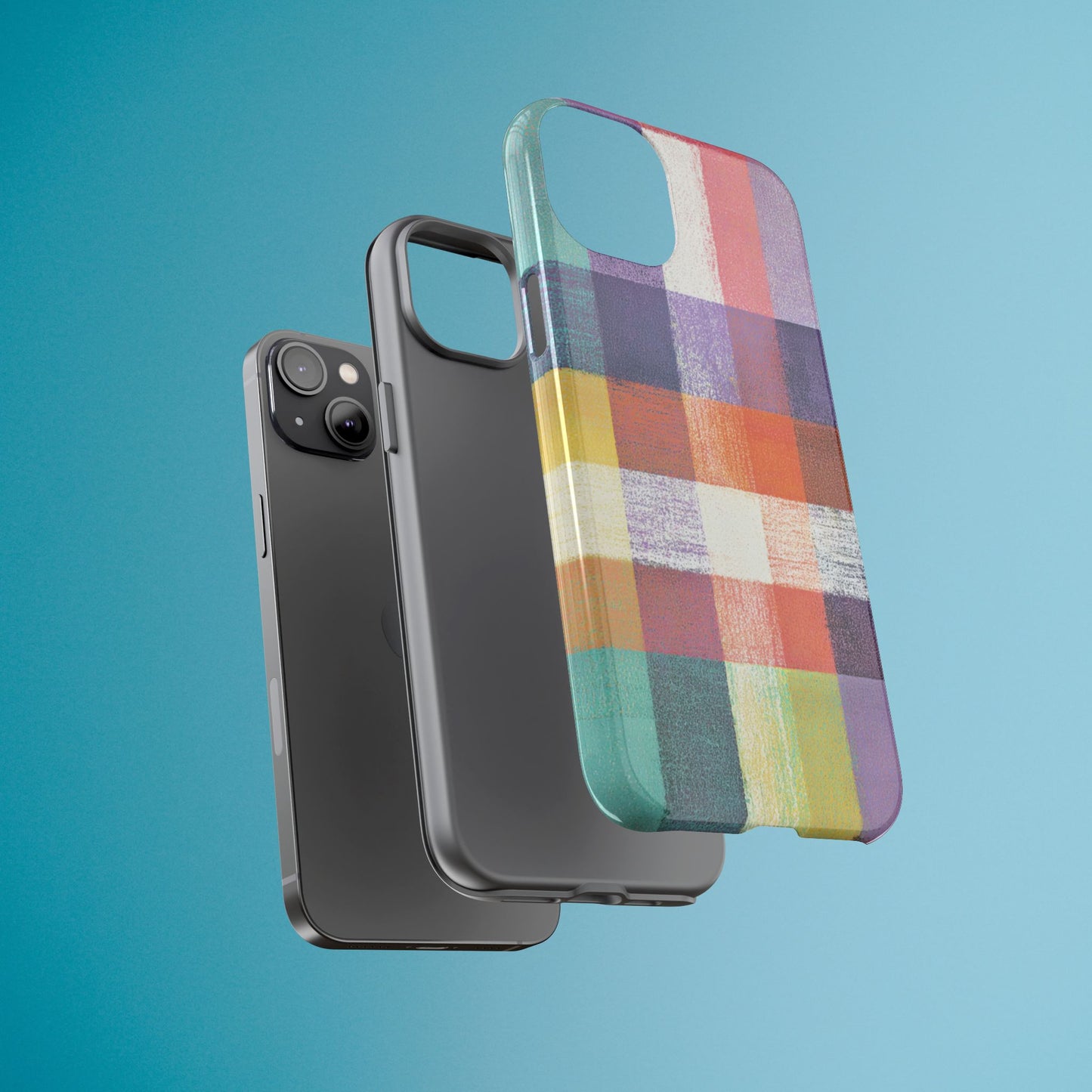 Colorful Plaid Phone Case - iPhone, Galaxy and Pixel Models